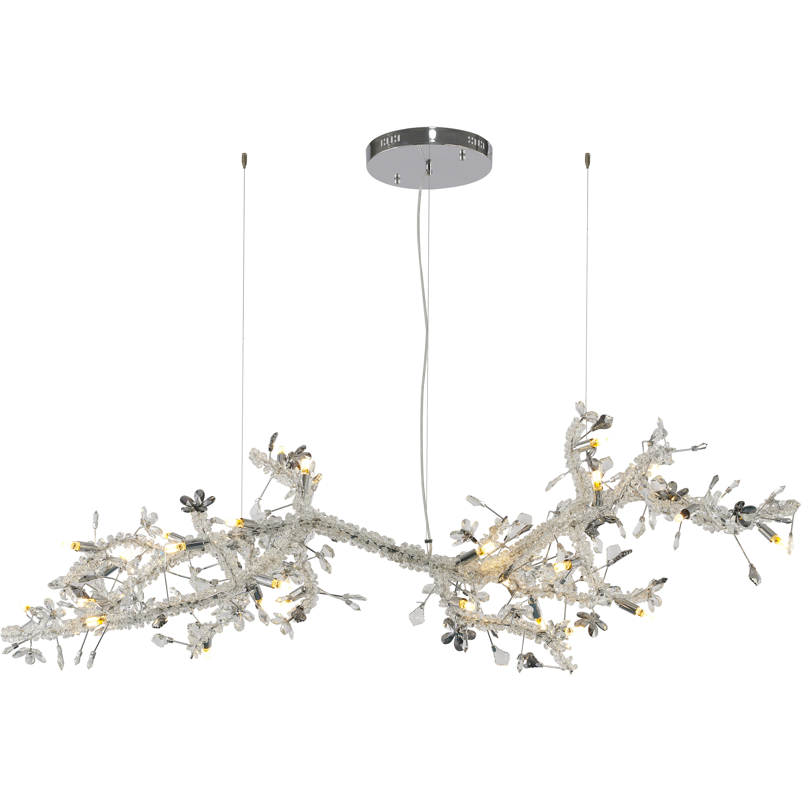 Canada 30 Light 30 inch Chrome Chandelier Ceiling Light