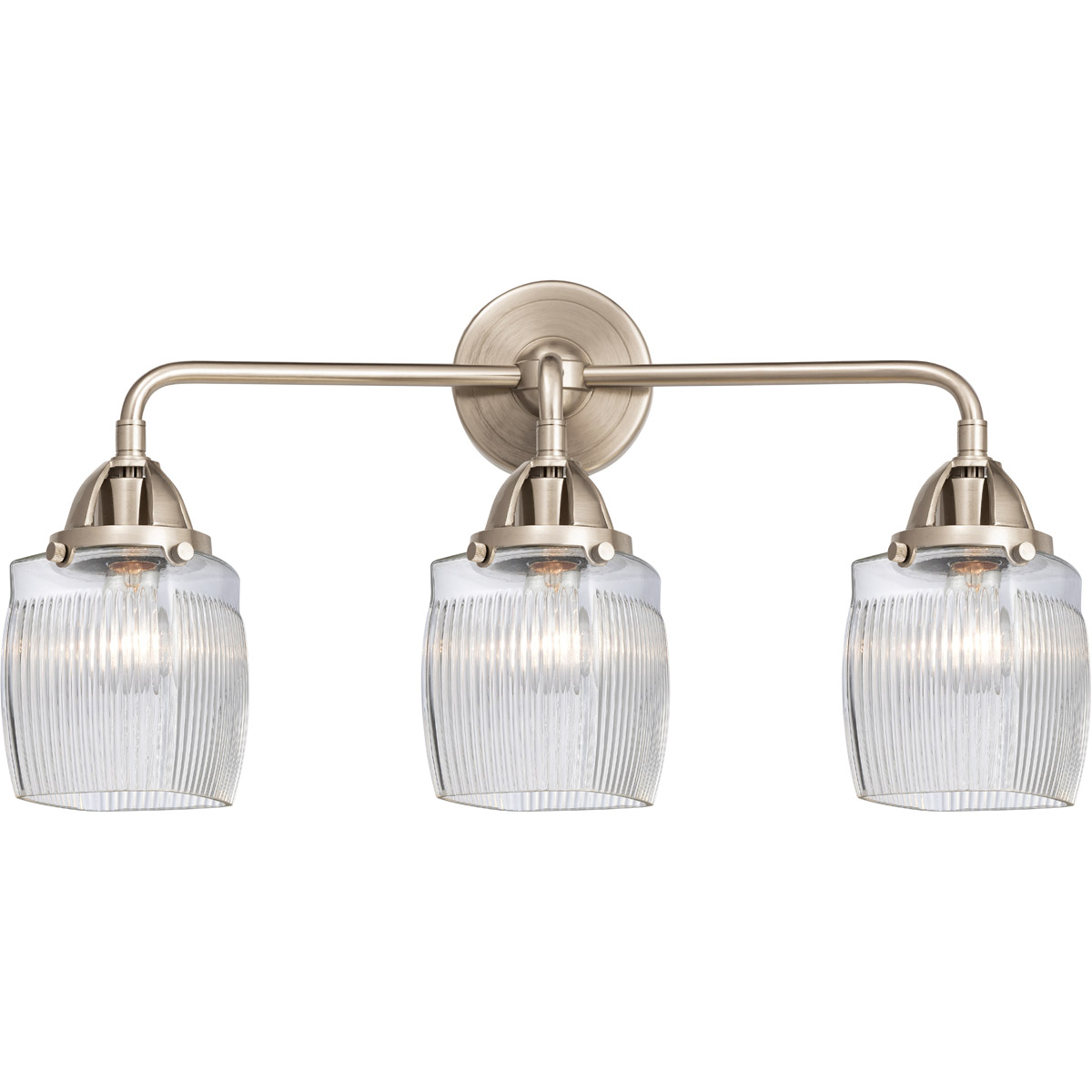 Nouveau 2 Colton 3 Light 24 inch Brushed Satin Nickel Bath Vanity Light Wall Light