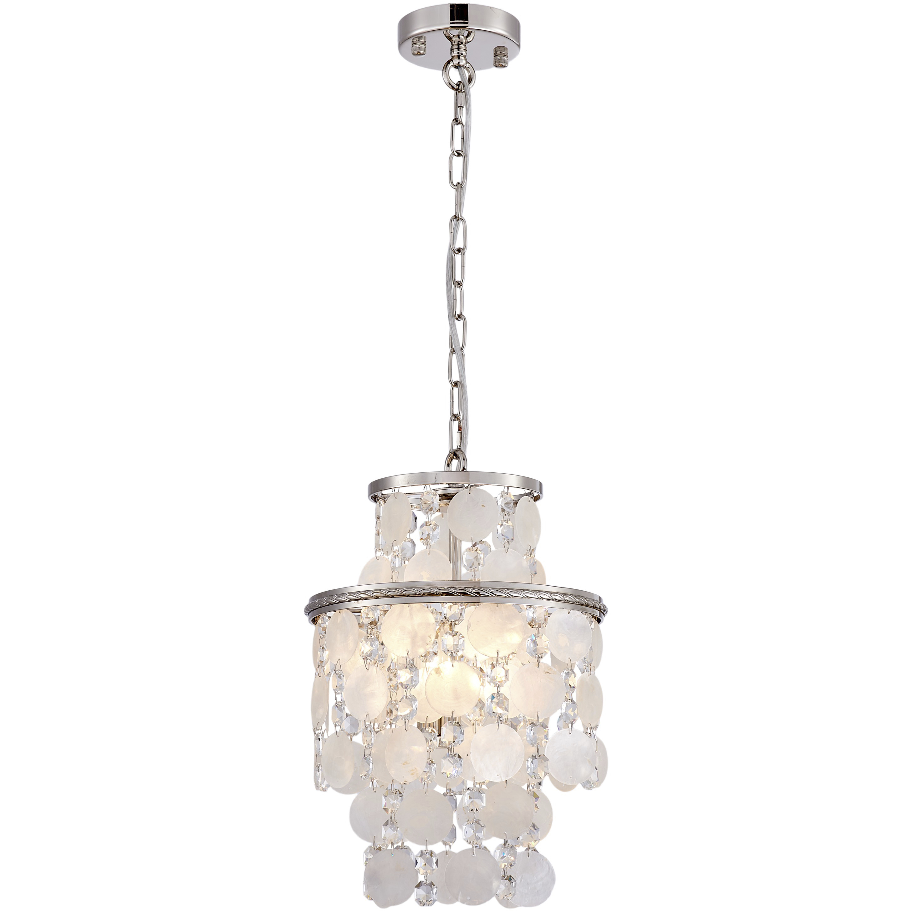 Avara 2 Light 11 inch Polished Nickel Pendant Ceiling Light