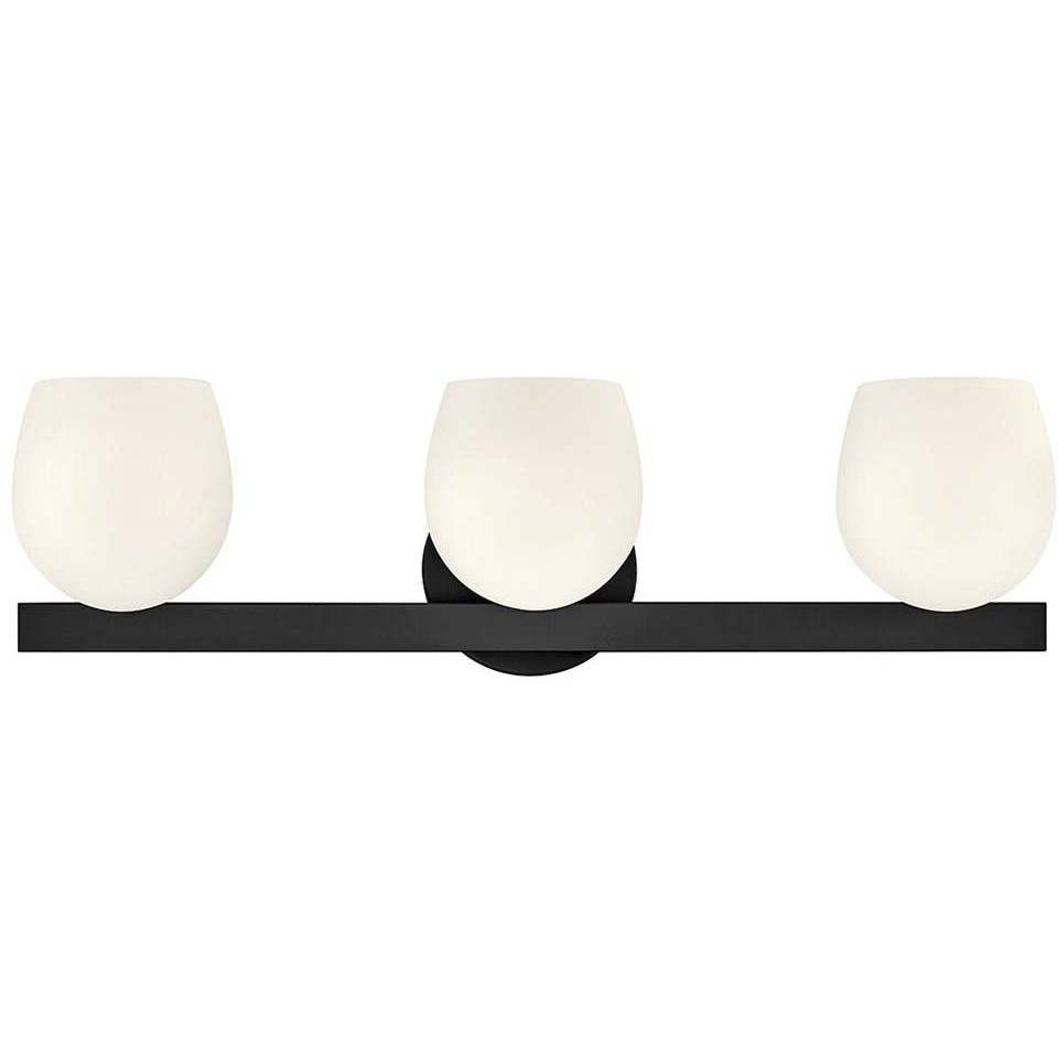 Mae 3 Light 24 inch Black Bath Light Wall Light