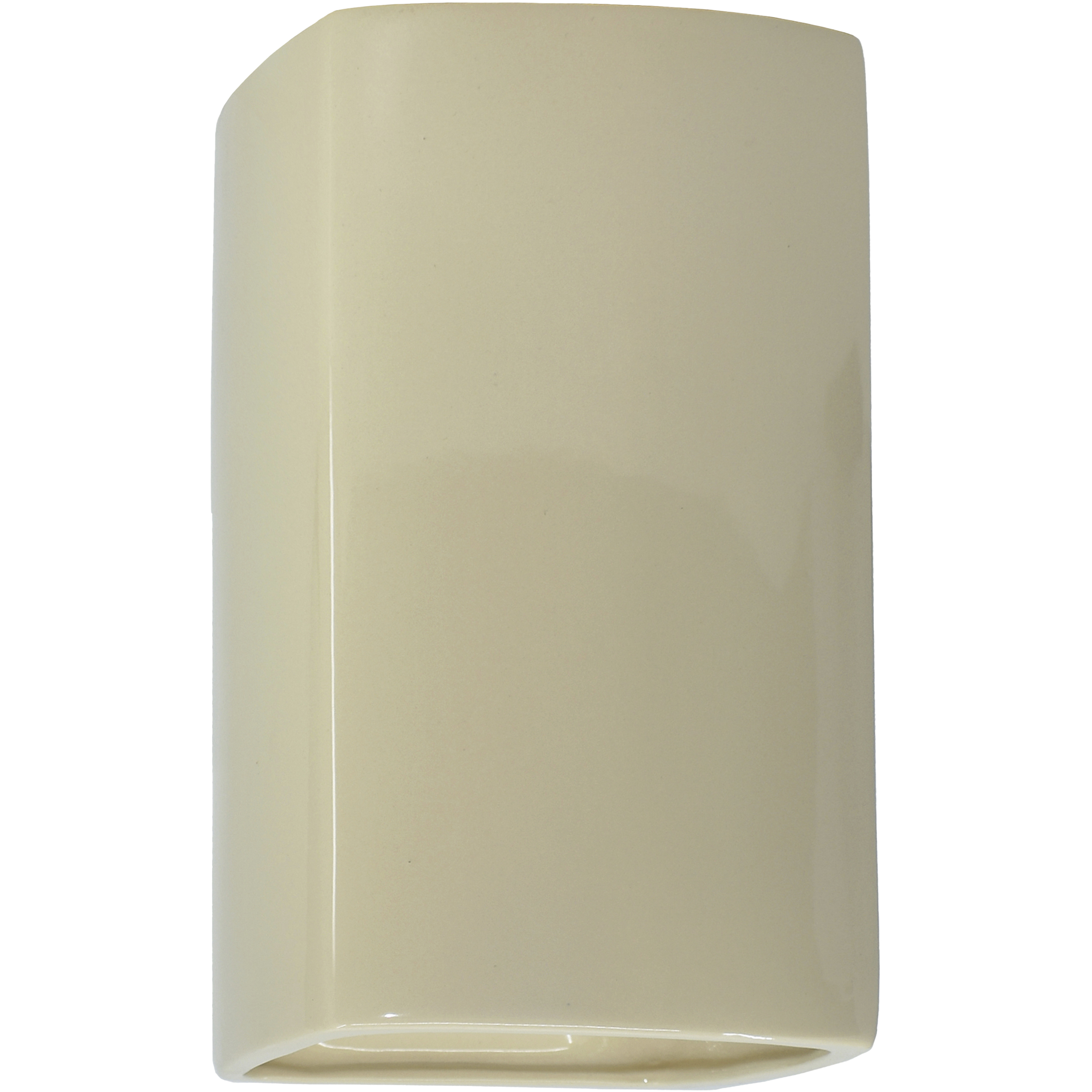 Ambiance Rectangle LED 7.25 inch Vanilla Gloss Wall Sconce Wall Light, Large