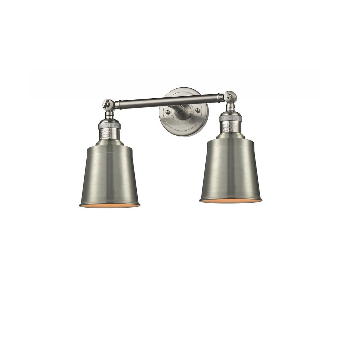 Franklin Restoration Addison LED 16 inch Brushed Satin Nickel Bath Vanity Light Wall Light, Franklin Restoration