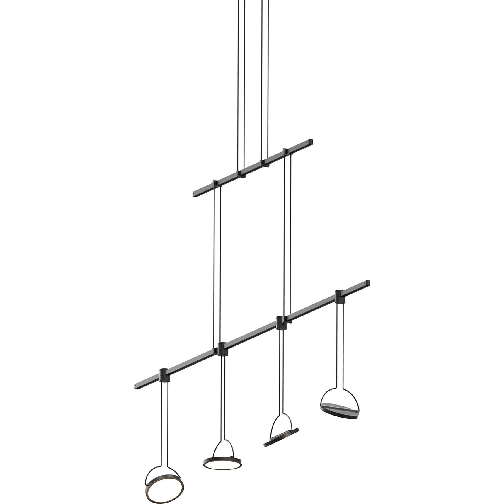 Suspenders LED 37 inch Satin Black Suspension Ceiling Light