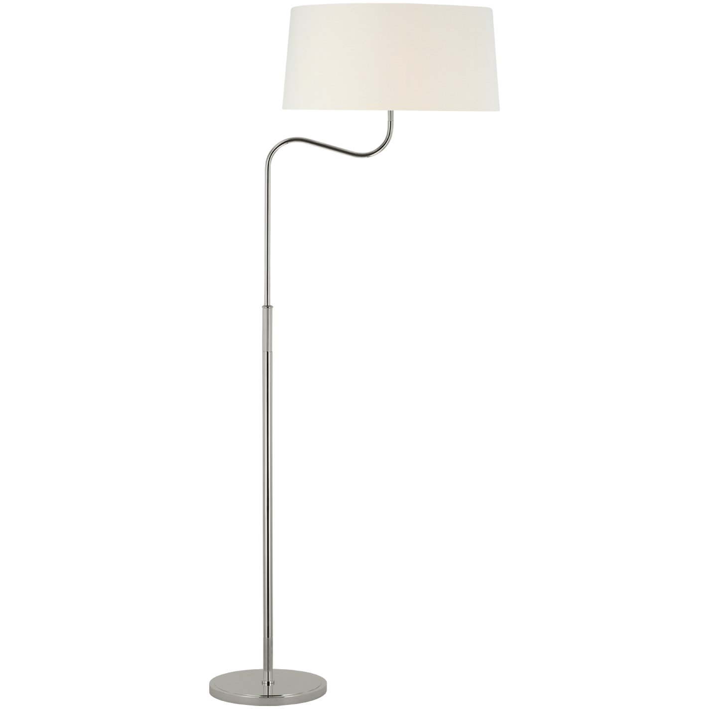 Thomas O'Brien Canto 49.75 inch 15 watt Polished Nickel Adjustable Floor Lamp Portable Light, Large