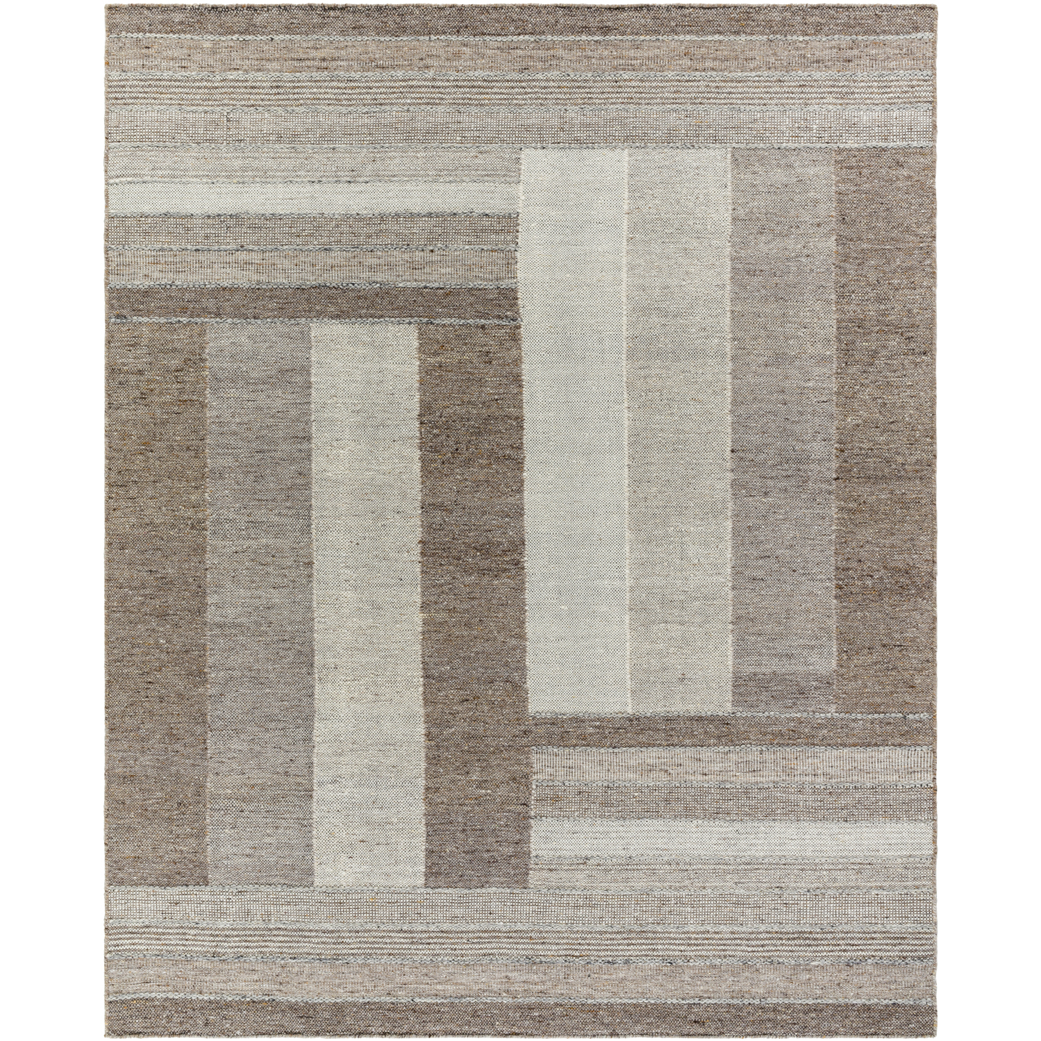 Celtic 120 X 96 inch Warm Grey / Sage / Grey / Prairie Dust / Light Silver Handmade Rug in 8 x 10