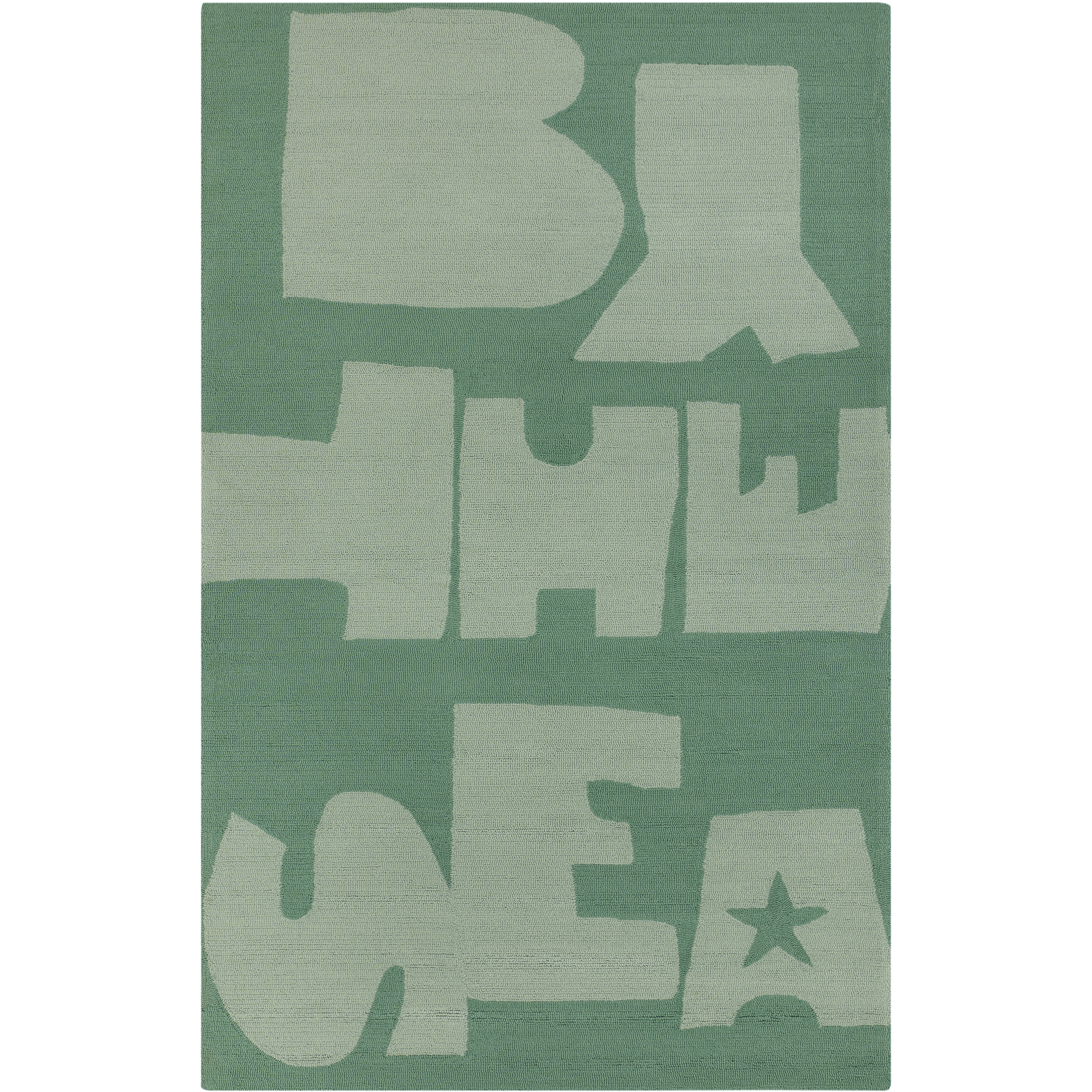 Rain 144 X 108 inch Mint, Aqua Rug
