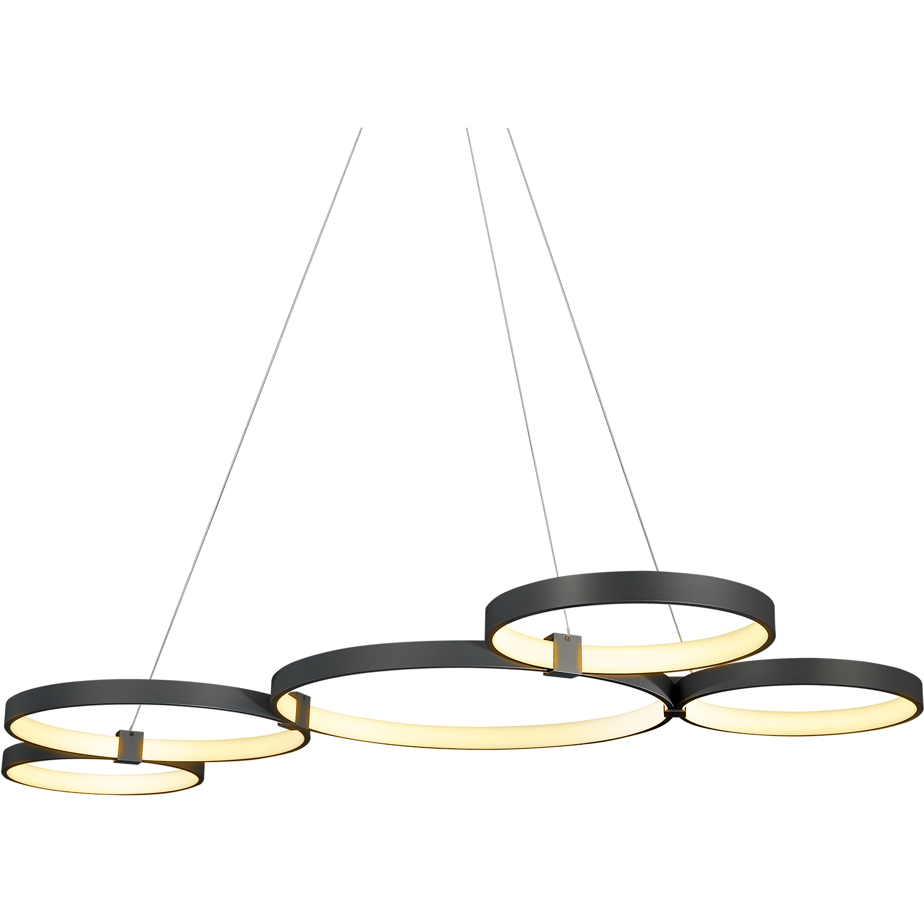 Capella 31.5 inch Black Chandelier Ceiling Light