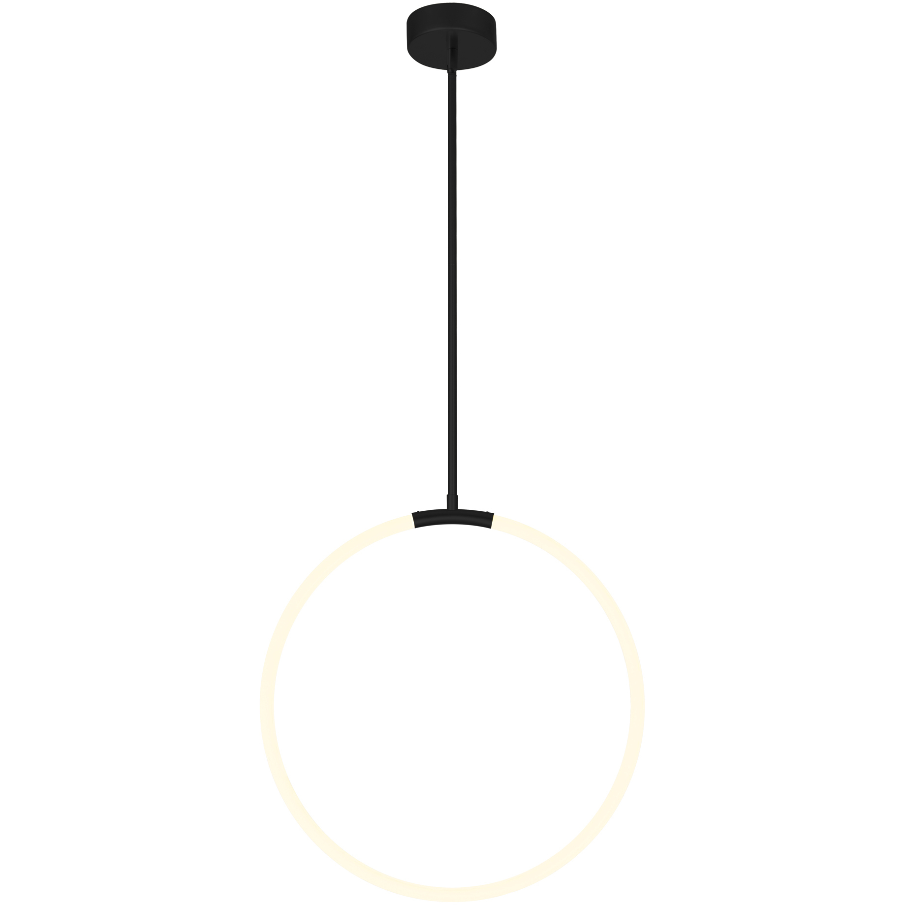 Hoops LED 5 inch Black Chandelier Ceiling Light