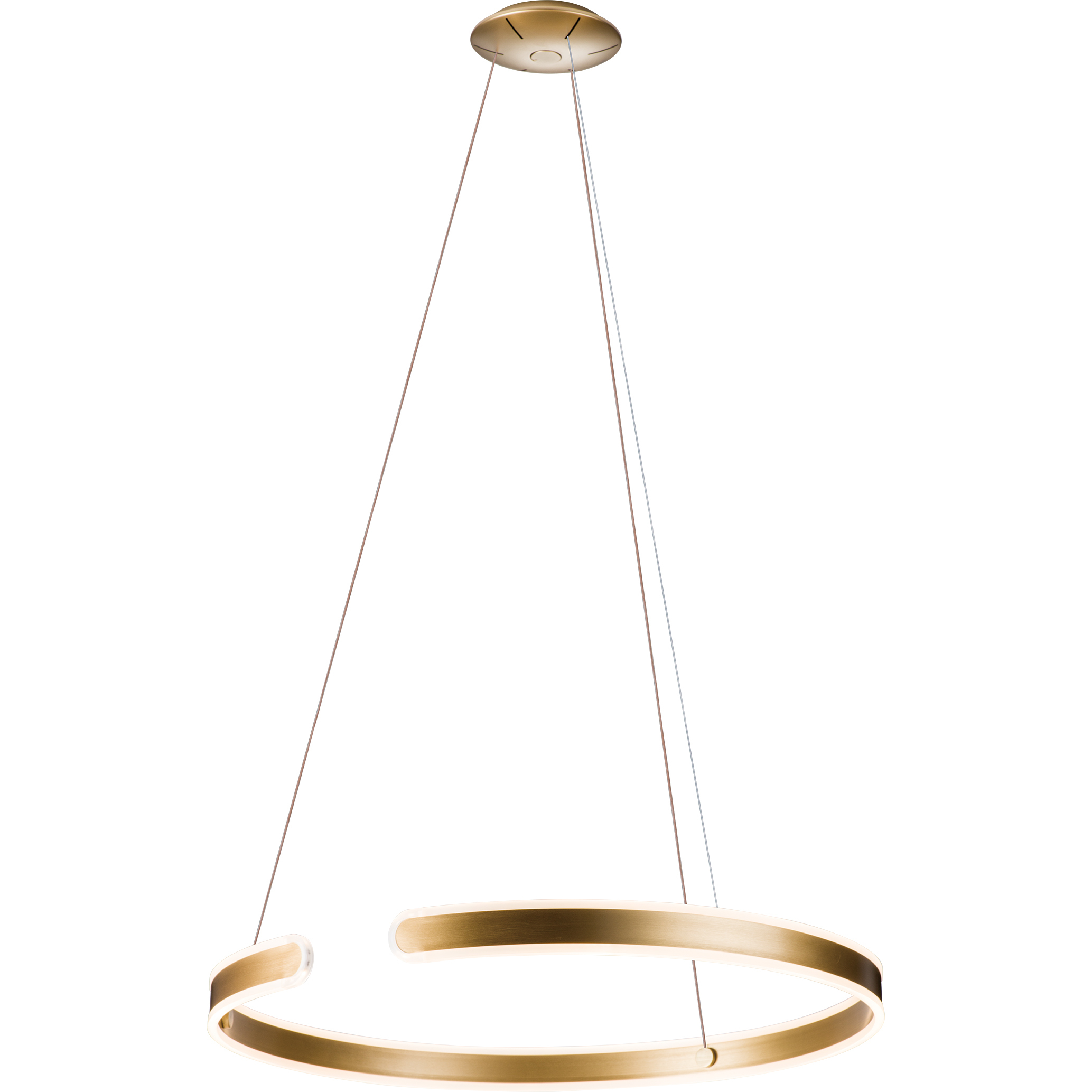 Gianni 32 inch Brushed Champagne Pendant Ceiling Light