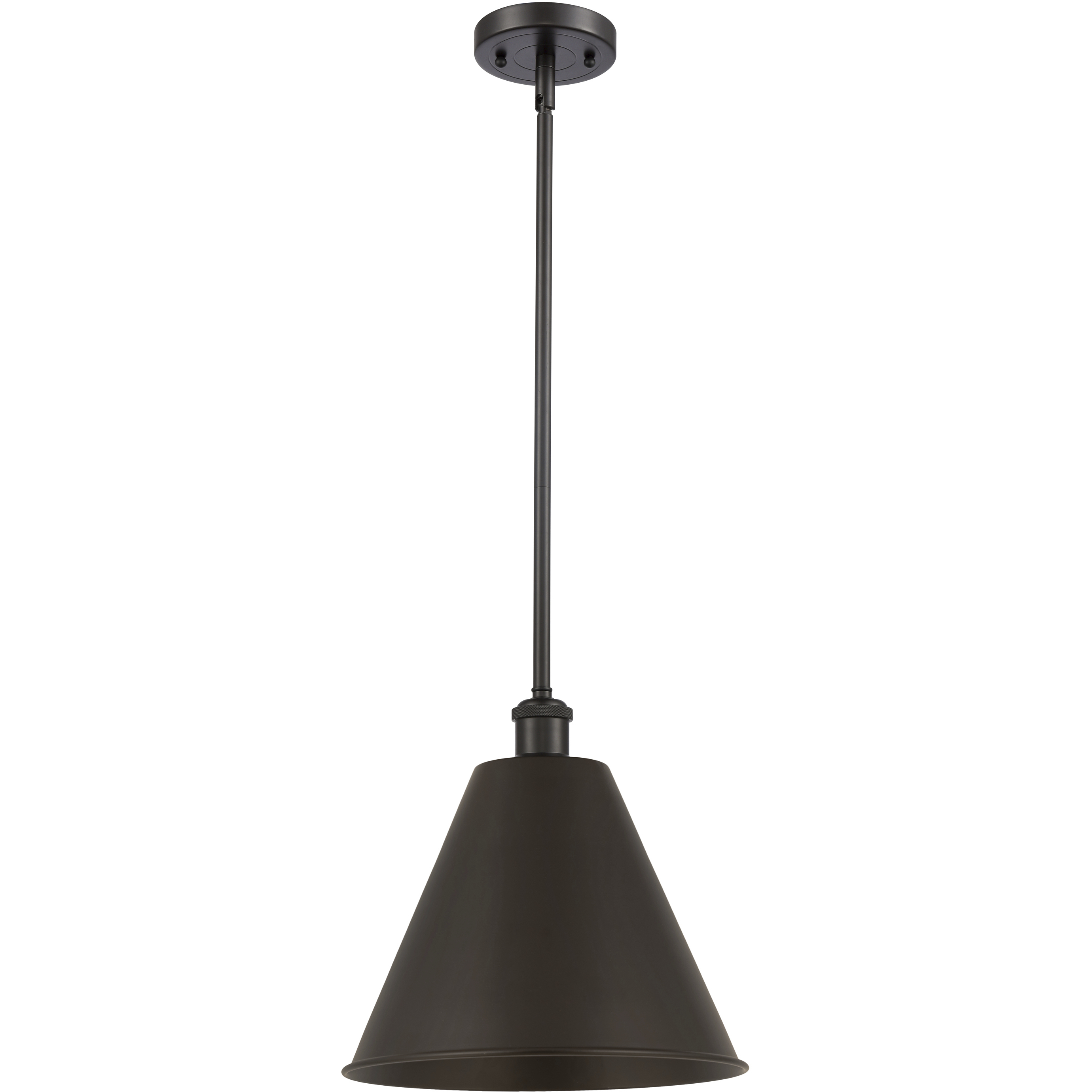 Ballston Cone 1 Light 12 inch Oil Rubbed Bronze Pendant Ceiling Light