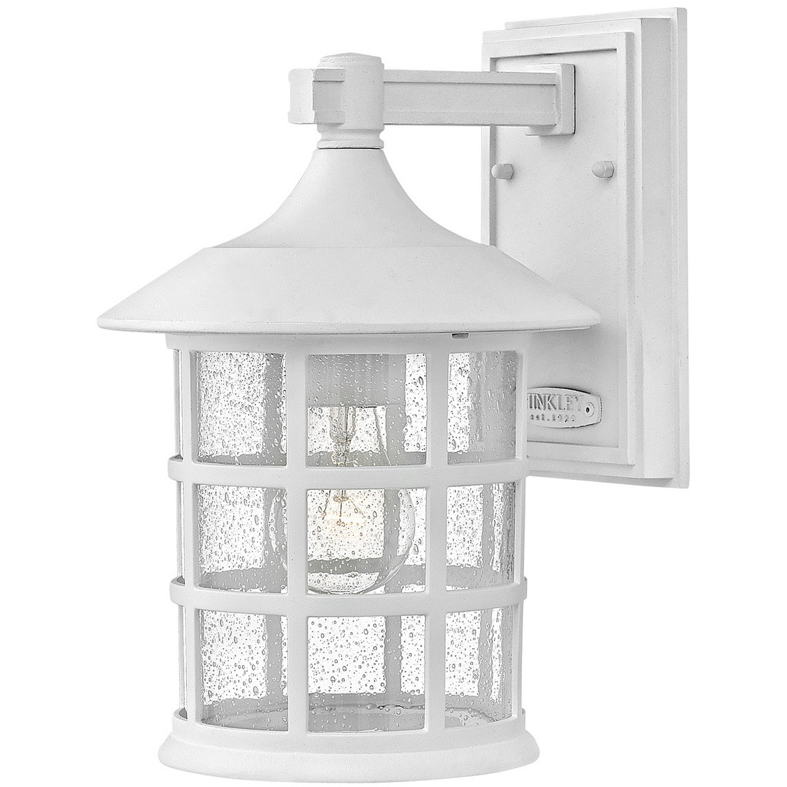 Freeport Coastal Elements Outdoor Wall Mount Lantern in Textured White