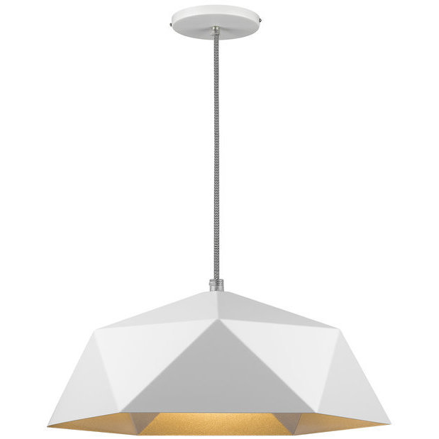 Canada 1 Light 14.9 inch White Pendant Ceiling Light