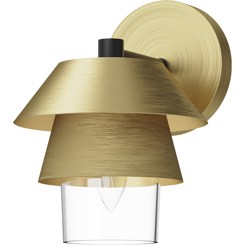 Alora Mood Tetsu 1 Light 6.5 inch Brushed Gold Wall/Vanity Light Wall Light