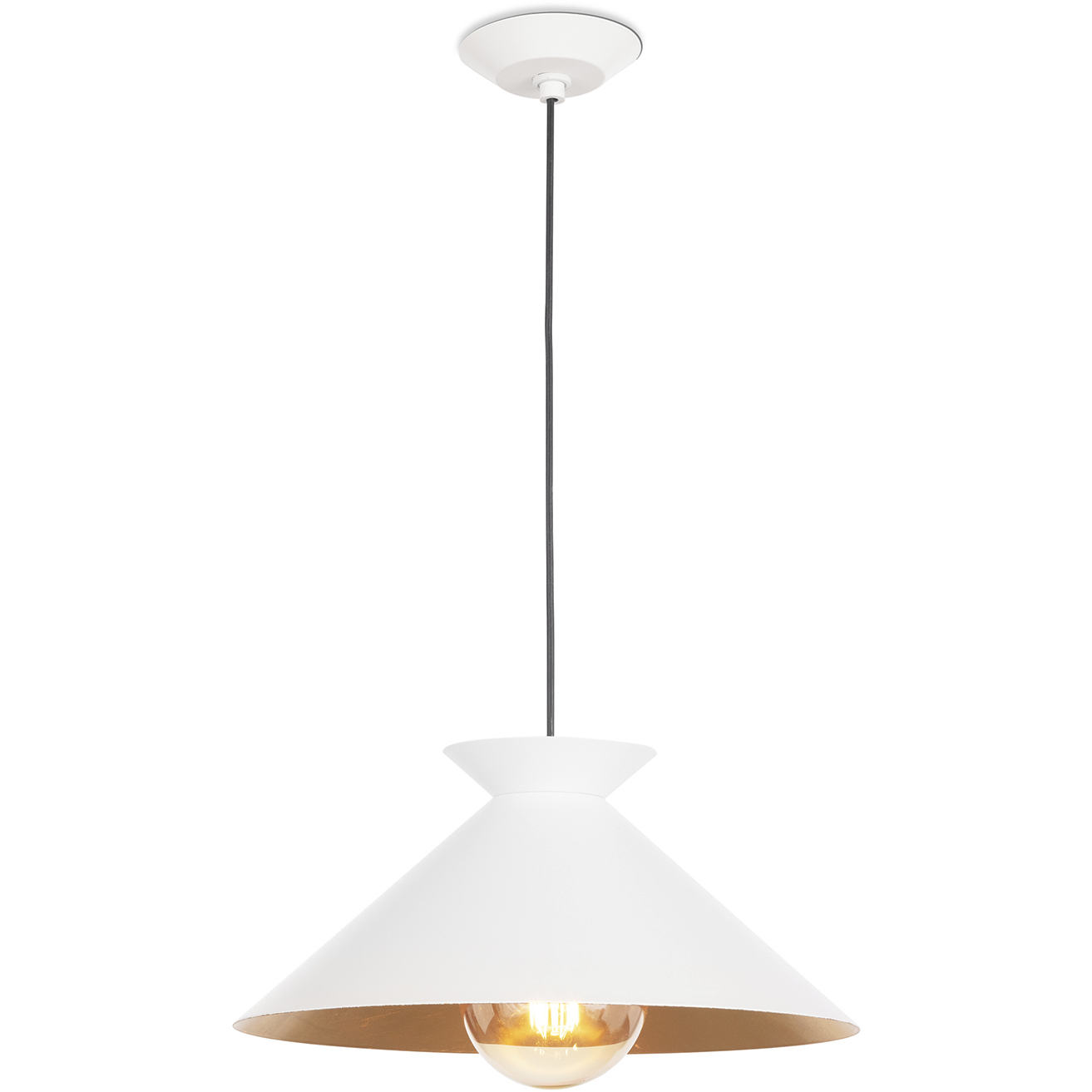 Viggo 1 Light 16 inch White Pendant Ceiling Light, Small