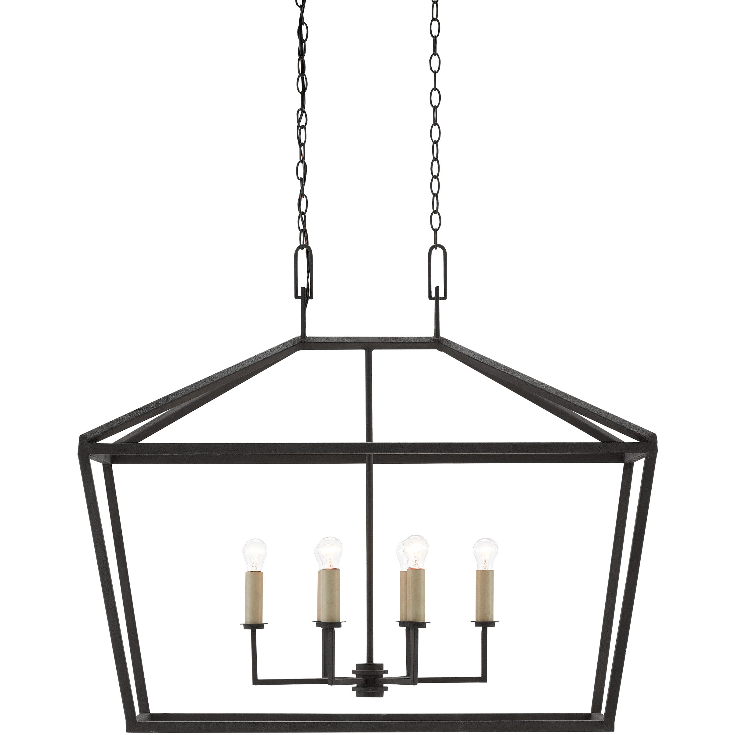 Denison 6 Light 40 inch Mole Black Lantern Pendant Ceiling Light