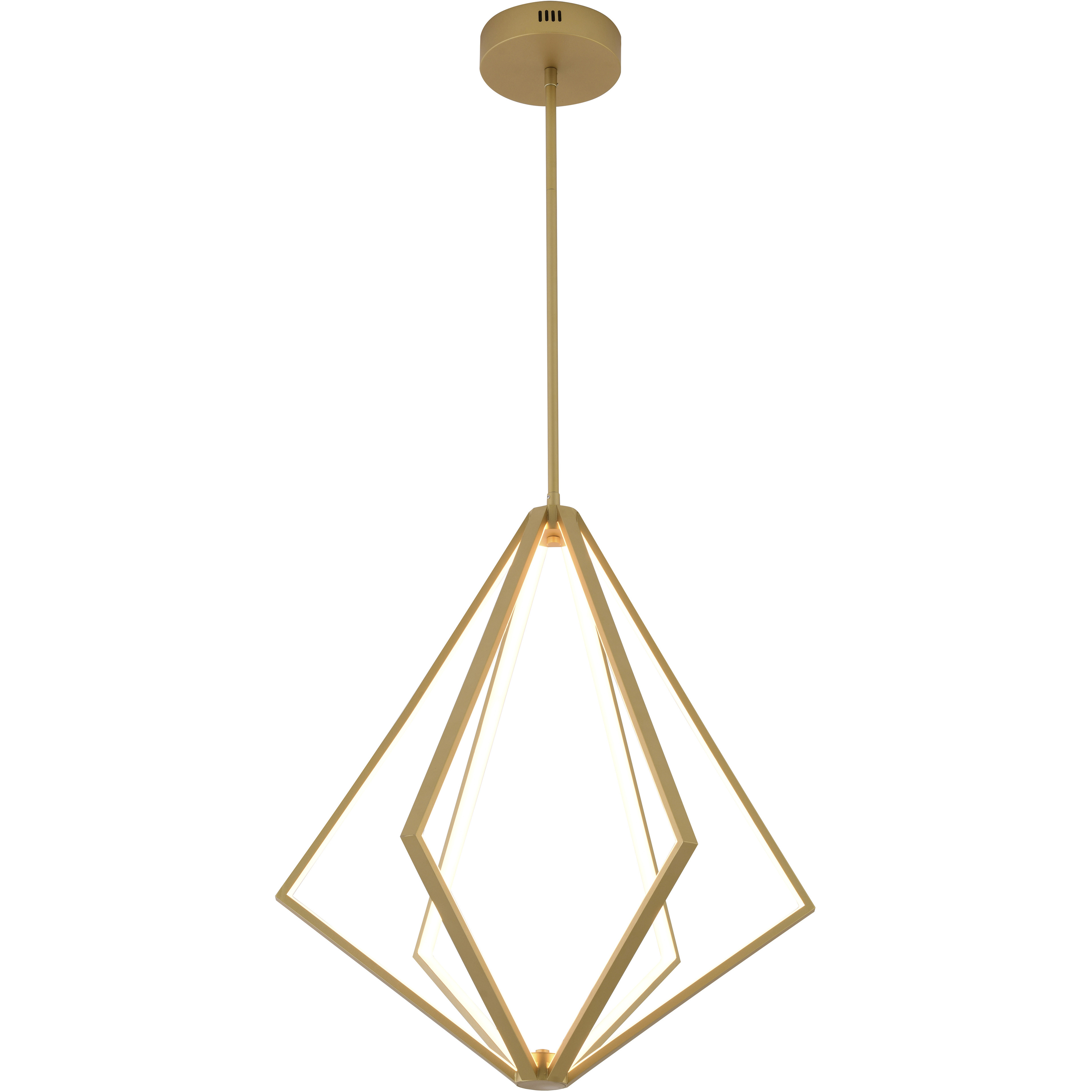 Canada LED 24.5 inch Gold Chandelier Ceiling Light