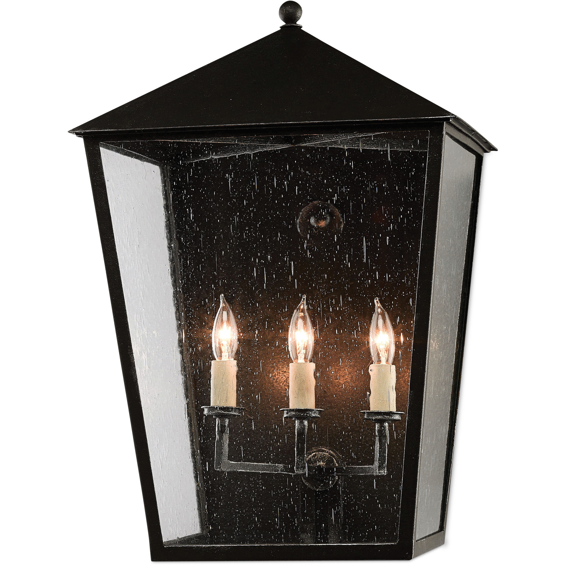 Bening 3 Light 22.25 inch Midnight Outdoor Wall Sconce, Large