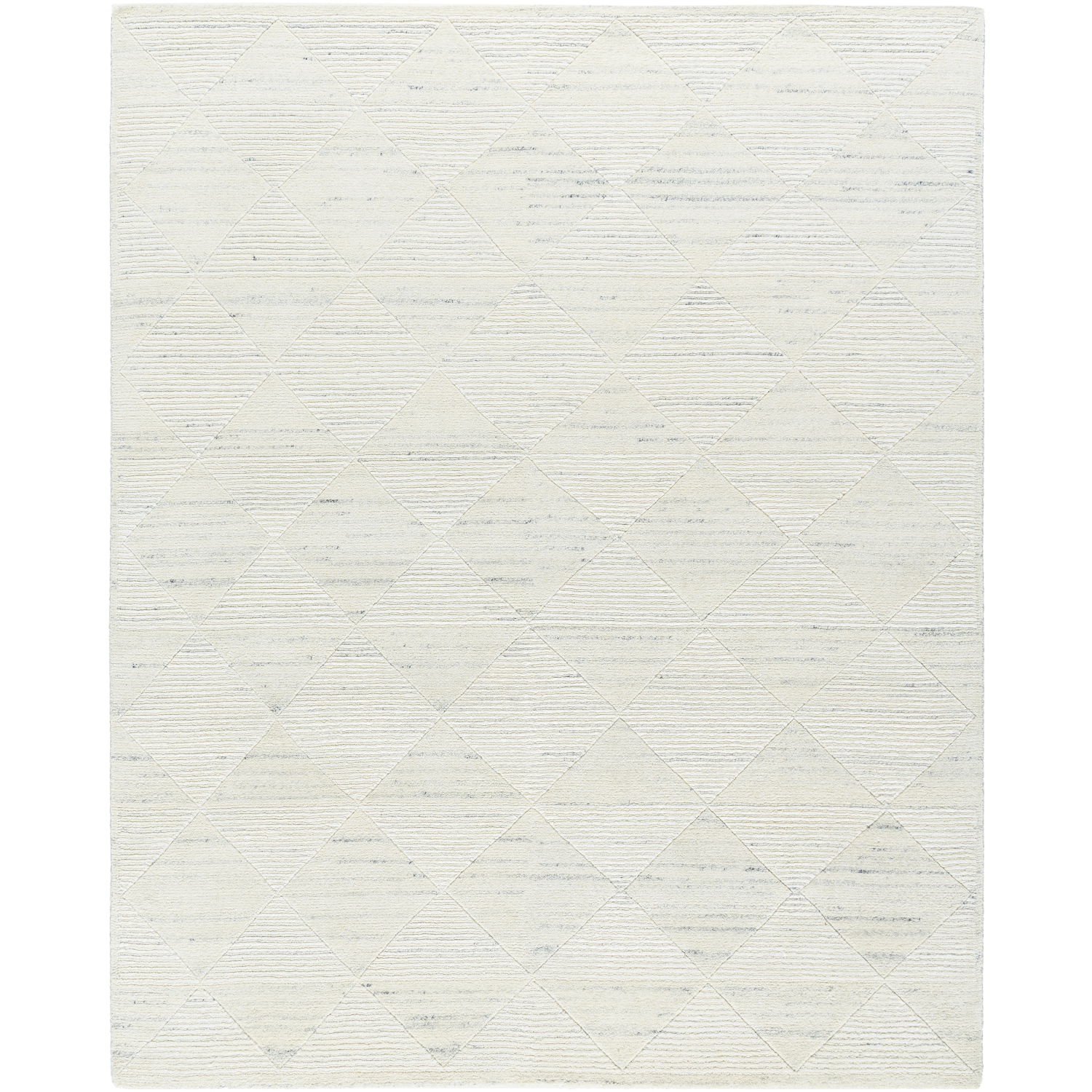Gina 120 X 96 inch Ivory / Black Handmade Rug in 8 x 10