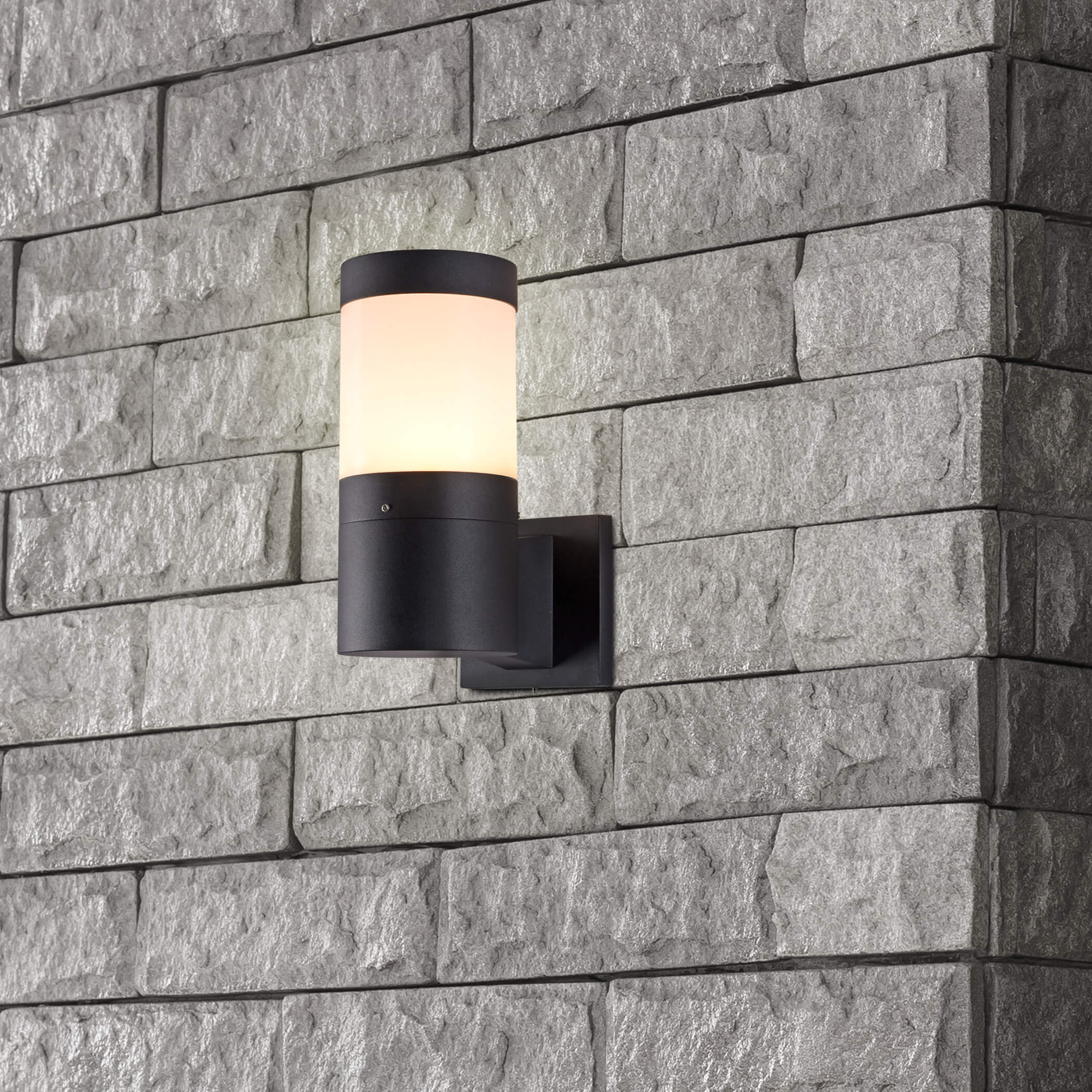 Modern 10.5 inch Matte Black Outdoor Wall Sconce