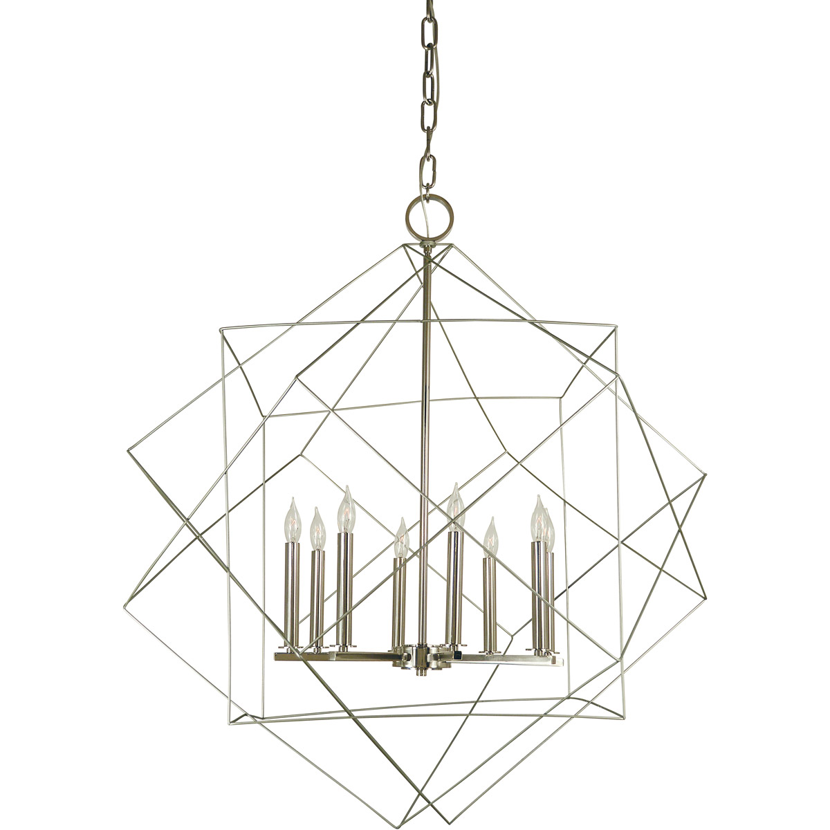 Etoile 8 Light 36 inch Mahogany Bronze with Antique Brass Foyer Chandelier Ceiling Light in Mahogany Bronze/Antique Brass