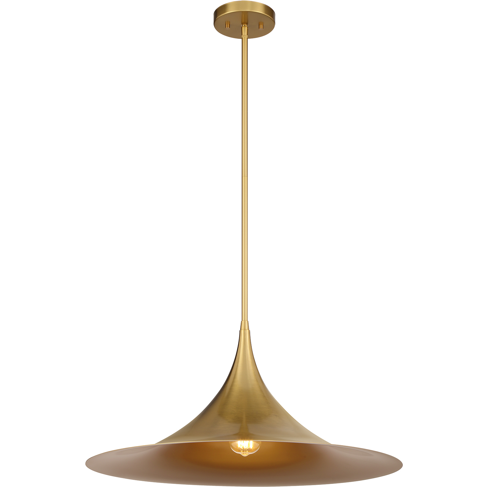 Bowdin 1 Light 24 inch Warm Brass Pendant Ceiling Light