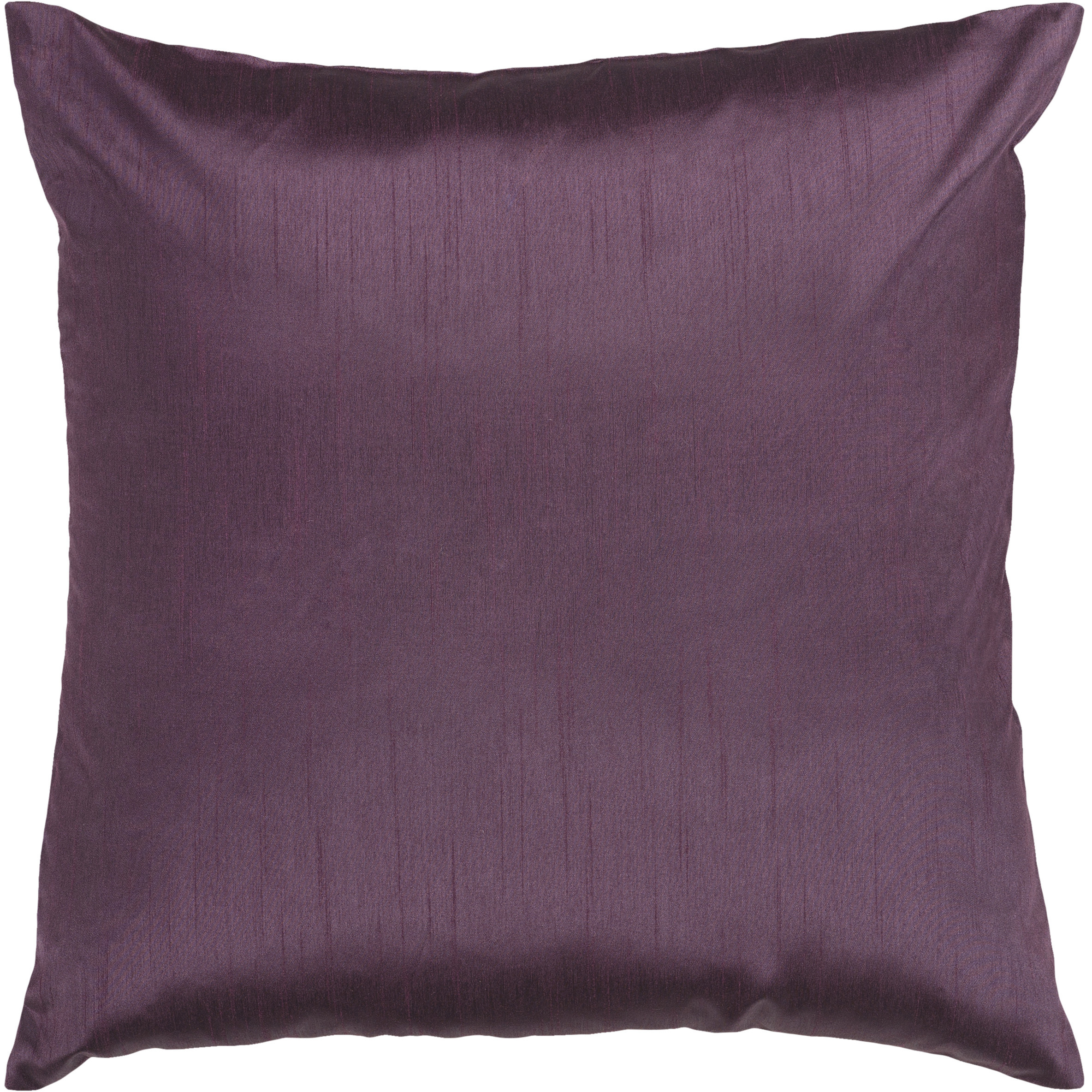 Solid Luxe 22 X 22 inch Plum Pillow Kit, Square
