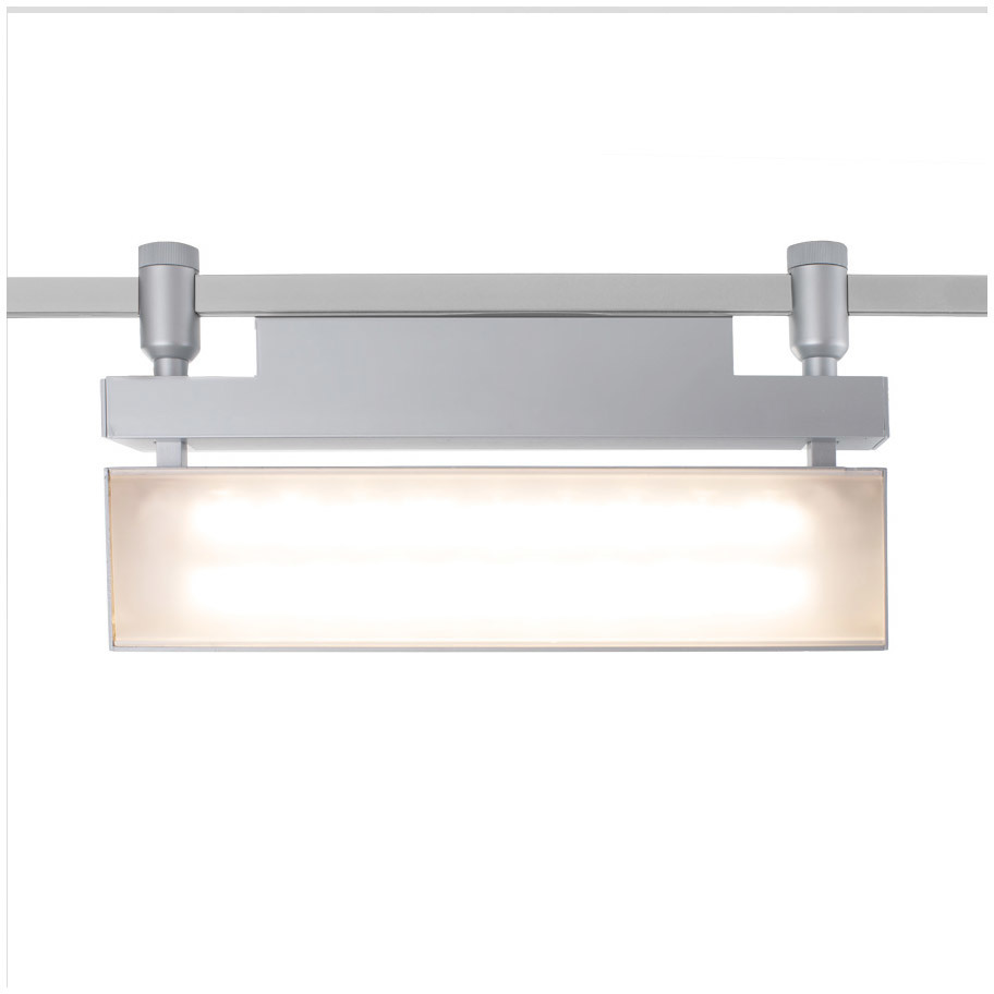 Wall Wash Luminaire 1 Light 277 White Track Head Ceiling Light in 4000K