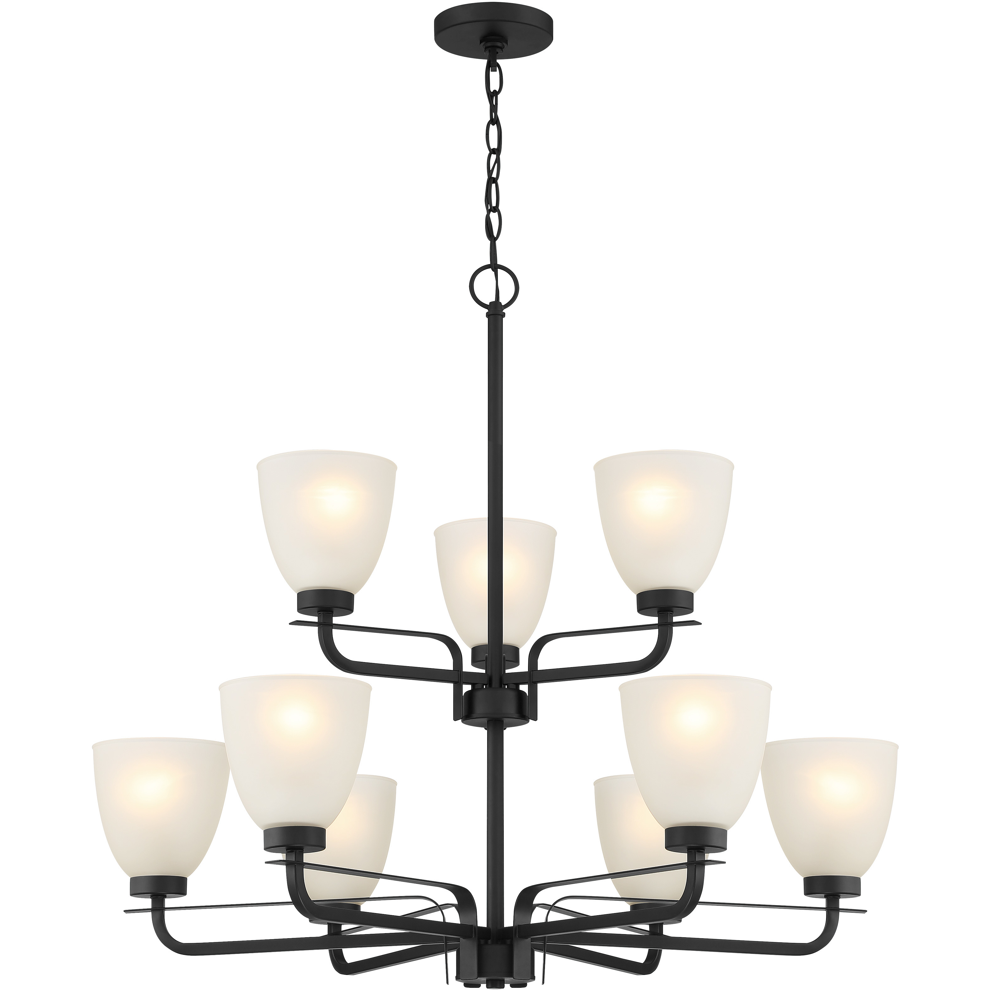 Kaitlen 9 Light 31.25 inch Coal Chandelier Ceiling Light