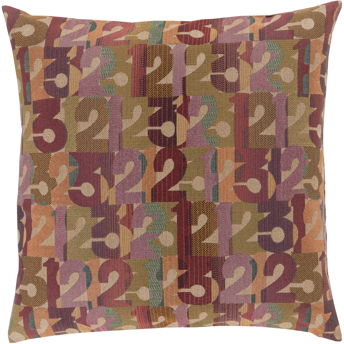 Shoop Shoop 20 inch Mint, Beige, Dark Purple, Olive Pillow Kit