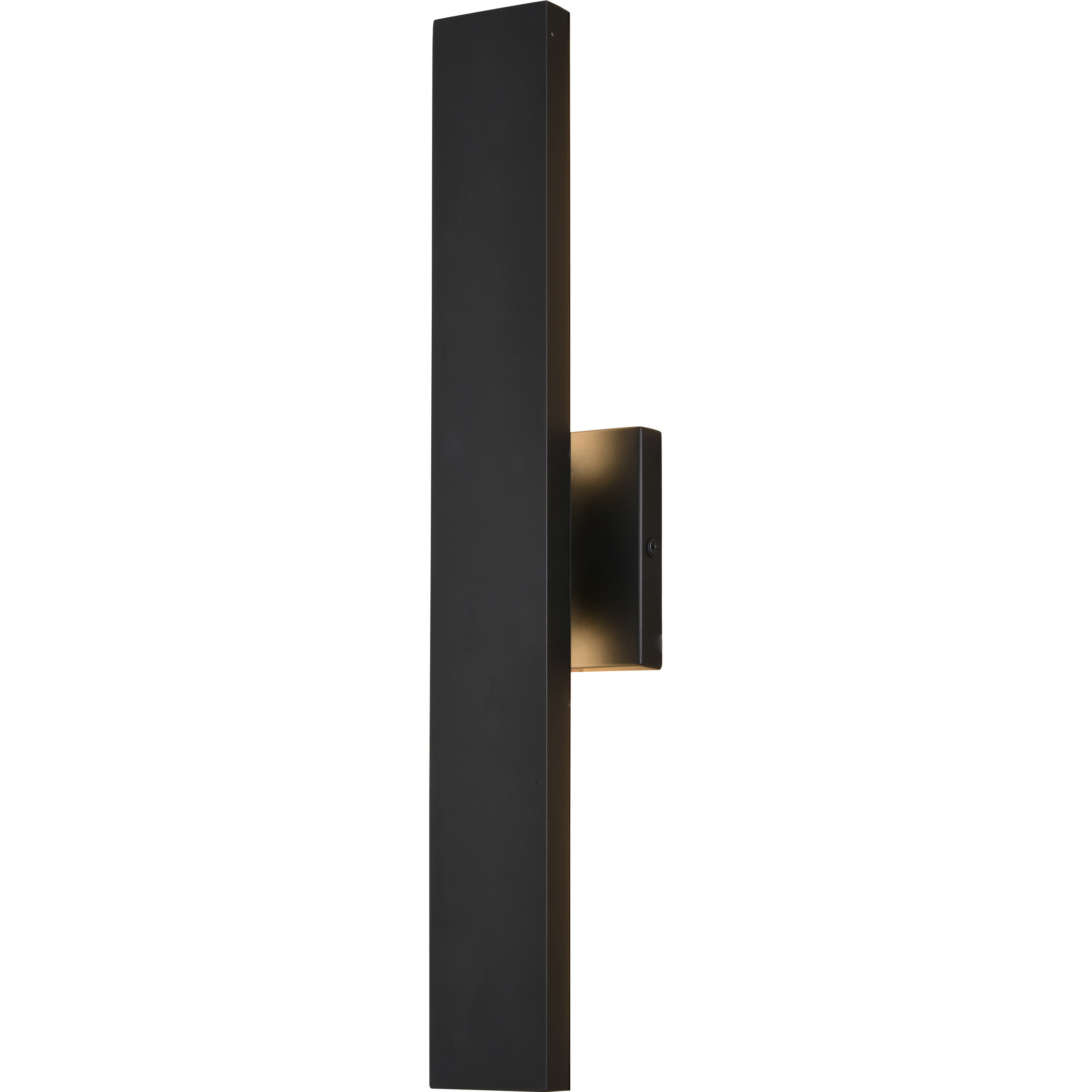 Owen LED 20 inch Matte Black Indoor Outdoor Wall Light, Backlit
