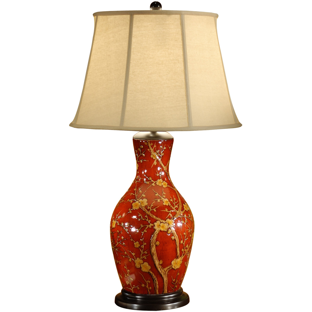 MarketPlace 33 inch 100 watt Hand Painted Table Lamp Portable Light