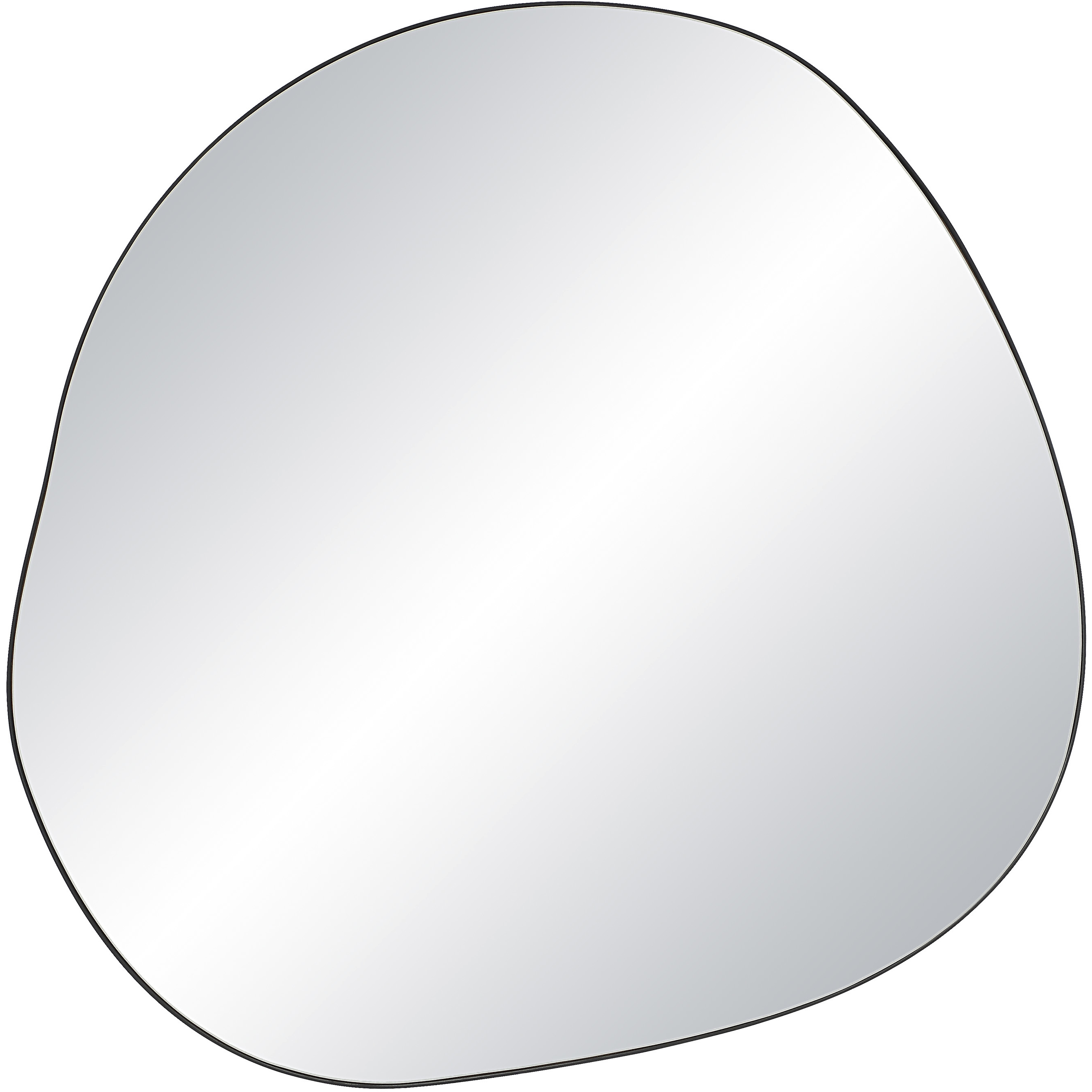 Dolly 45.25 X 44.25 inch Matte Black Wall Mirror