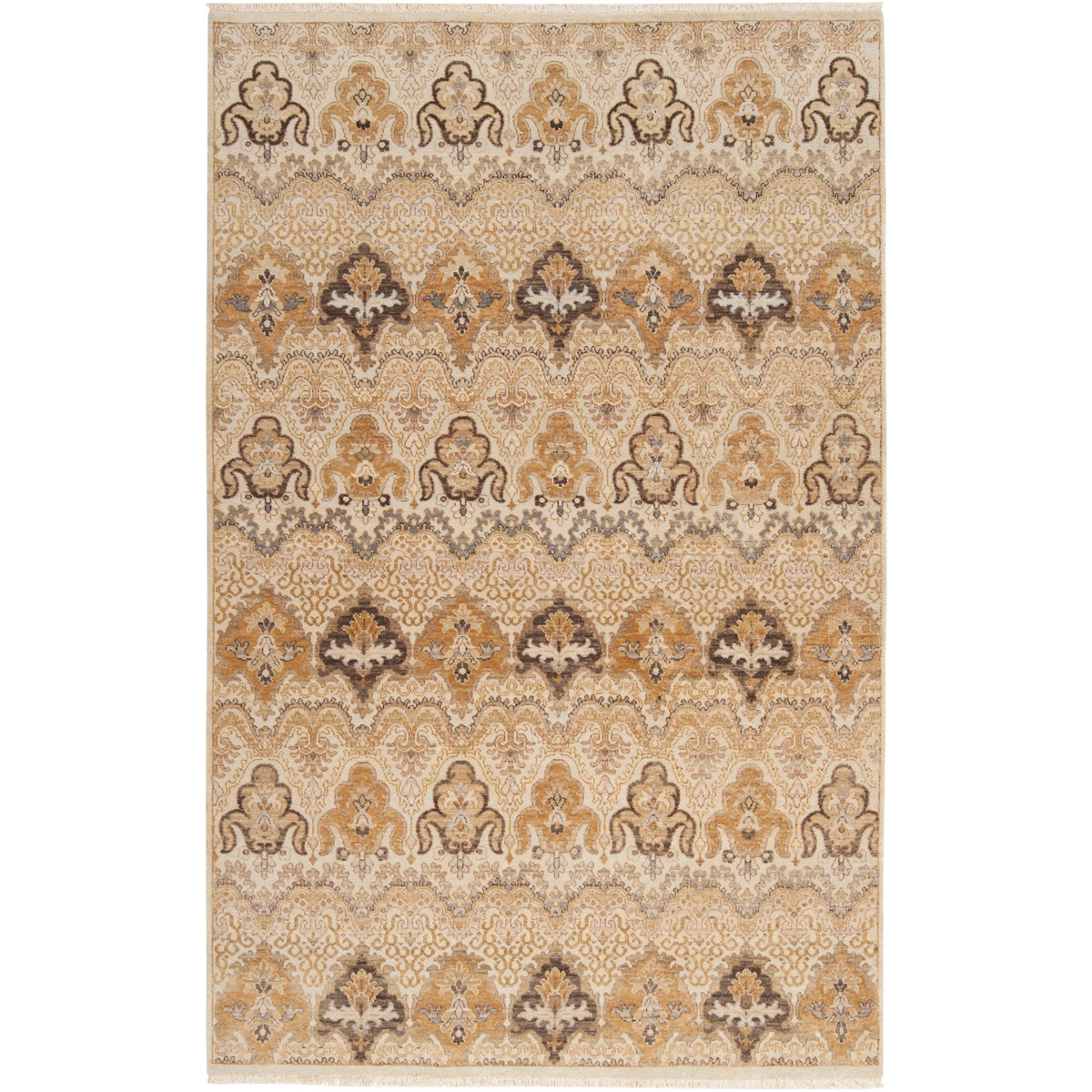 Cambridge 36 X 24 inch Neutral and Brown Area Rug, Wool