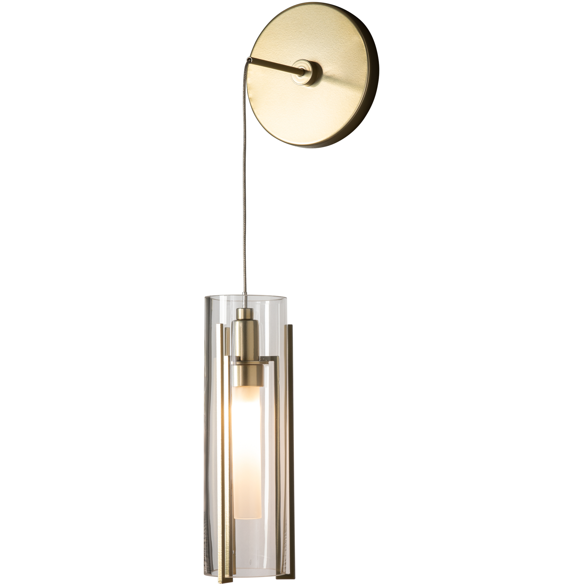 Exos Glass LED 5.5 inch White Mini Sconce Wall Light, Low Voltage - Open Box