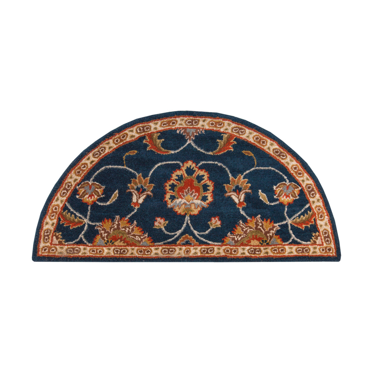Caesar 48 X 24 inch Navy/Khaki/Rust/Tan/Dark Brown Rugs, Wool