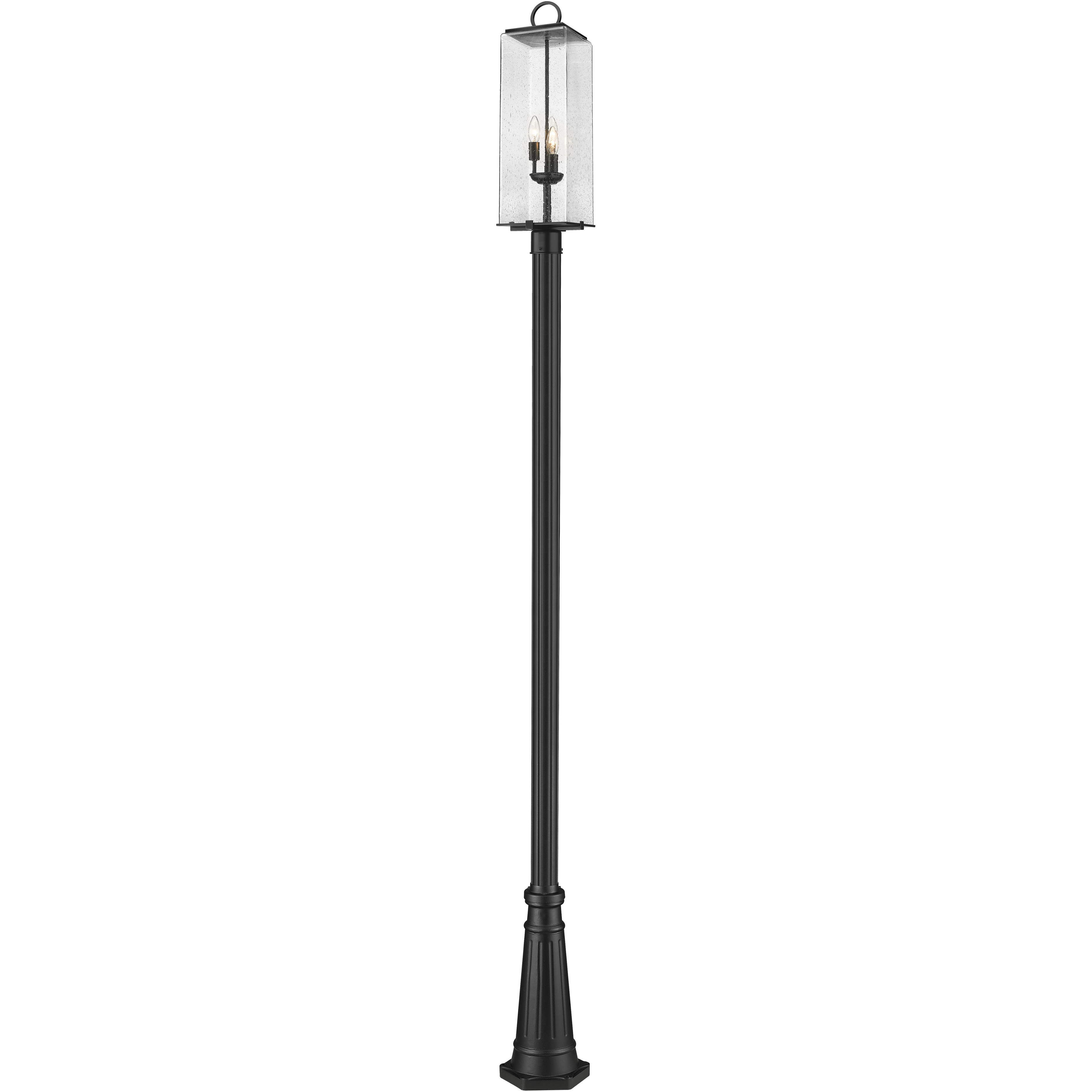 Sana 3 Light 120.5 inch Black Outdoor Post Mounted Fixture