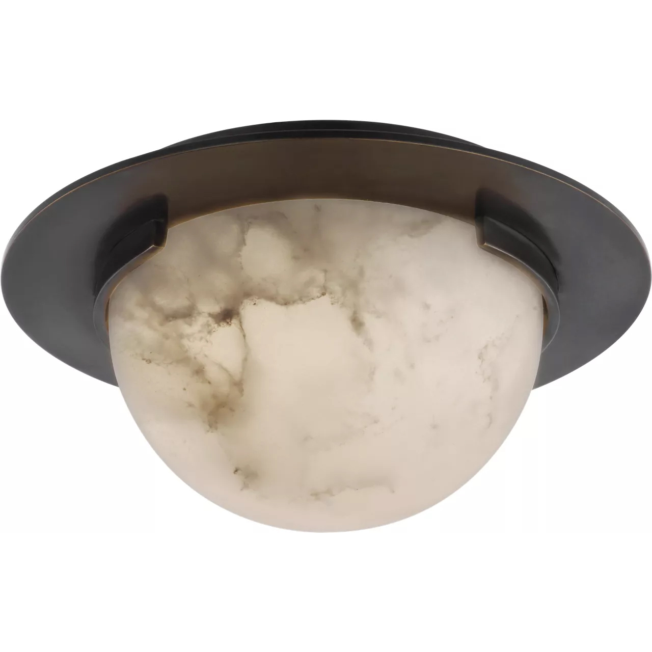 Kelly Wearstler Melange LED 6 inch Bronze Solitaire Flush Mount Ceiling Light