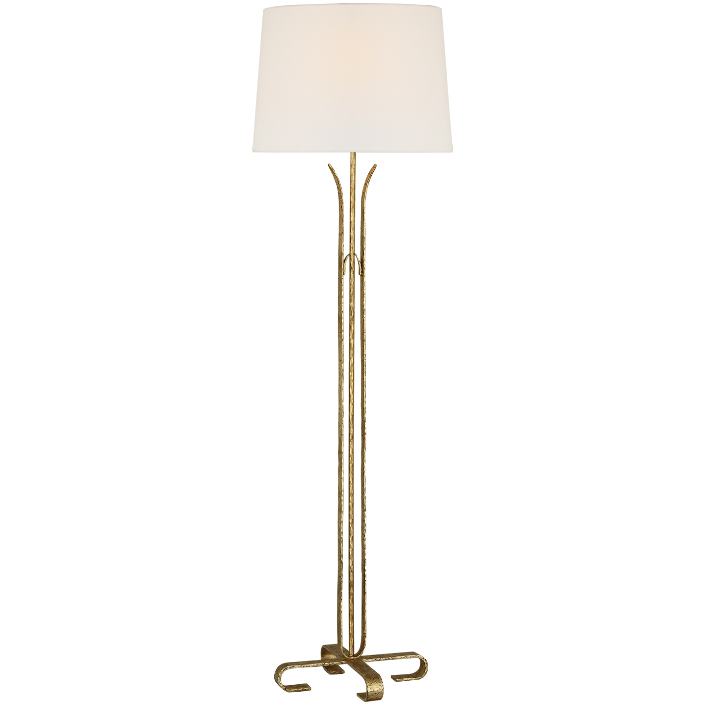 AERIN Olivette 62.75 inch 15 watt Gilded Iron Forged Floor Lamp Portable Light