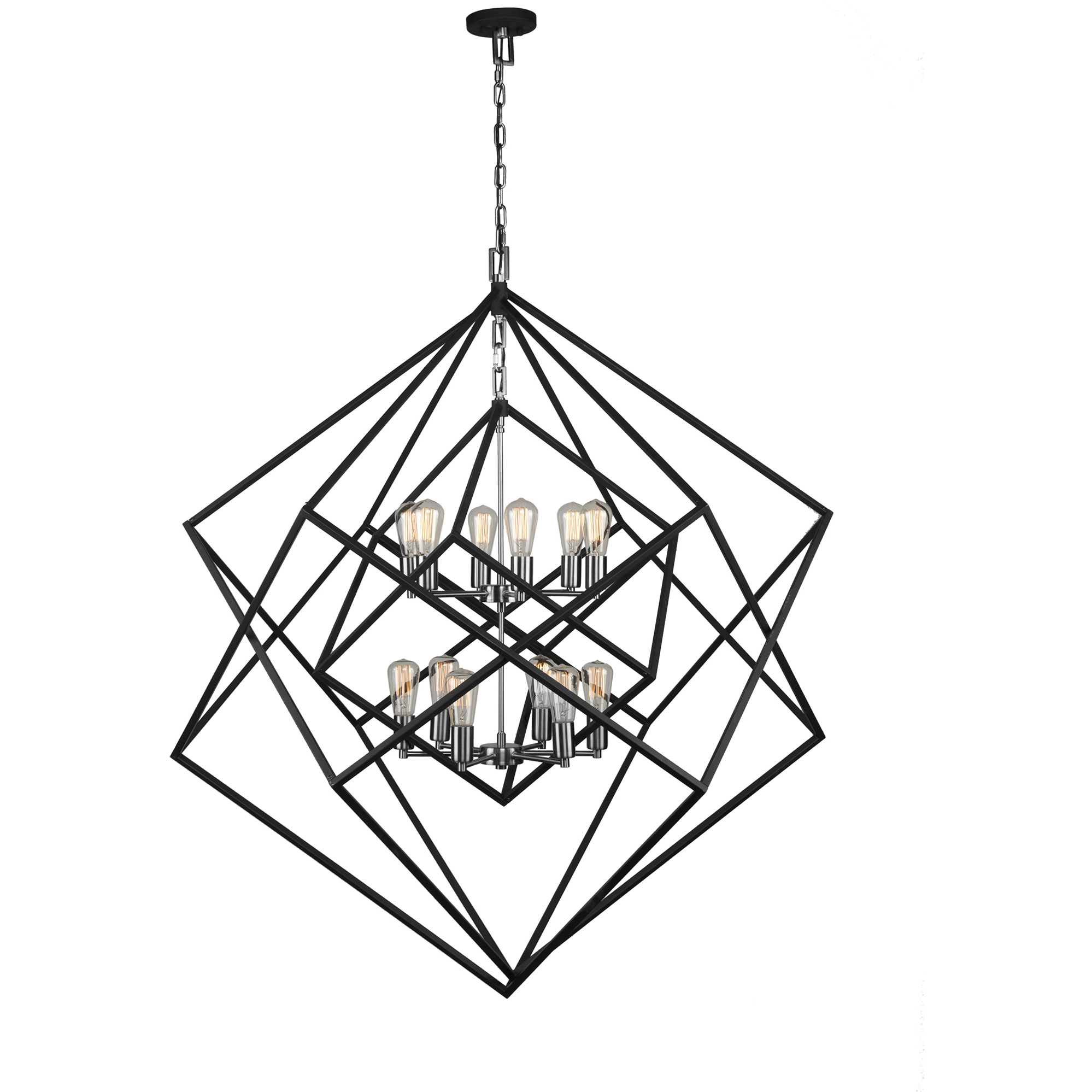 Artistry LED 47 inch Polished Nickel Chandelier Ceiling Light