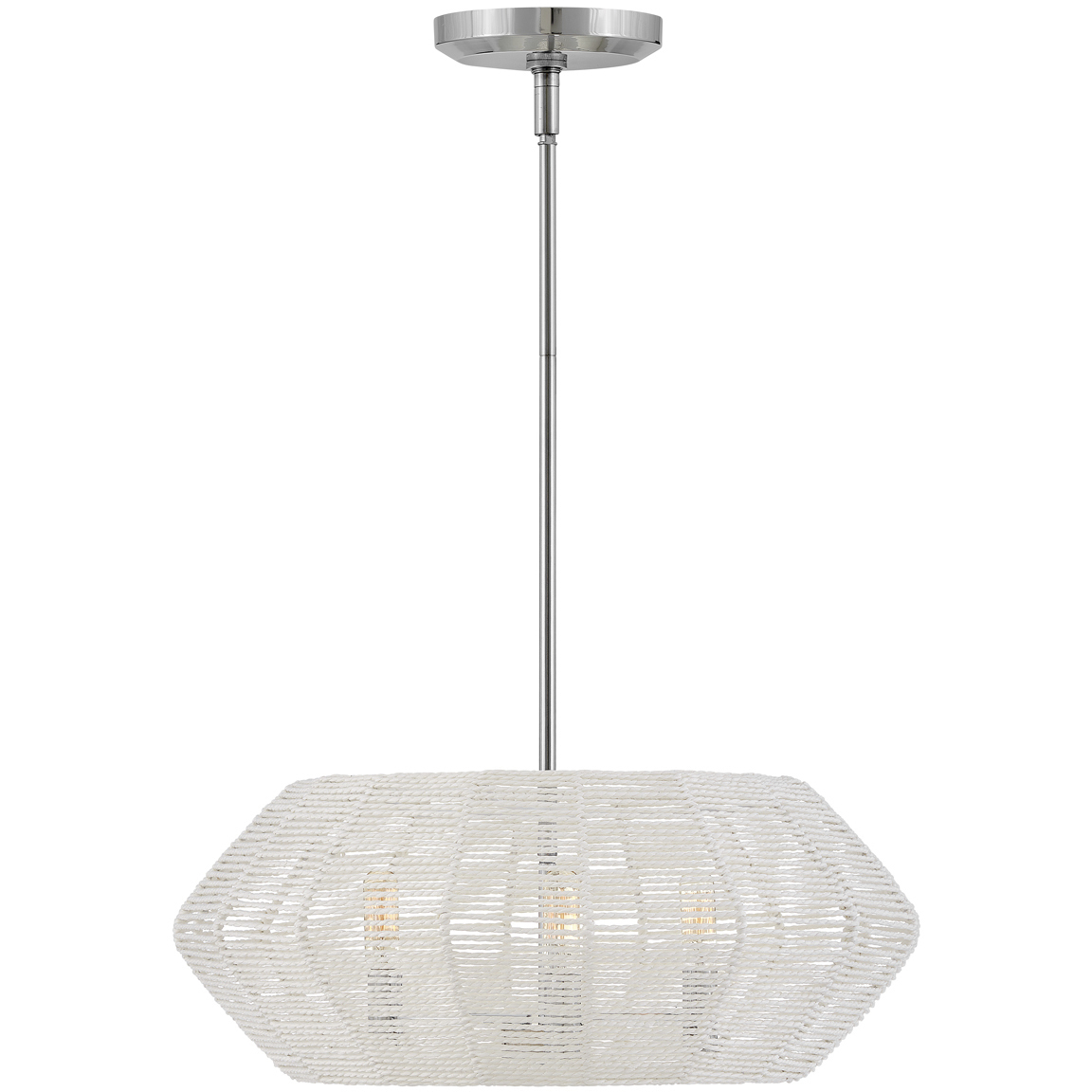 Lisa McDennon Luca 3 Light 21.25 inch Polished Chrome Indoor Chandelier Ceiling Light, Convertible to Semi-Flush