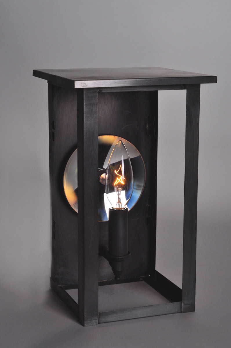 Ashford 1 Light 6 inch Antique Copper Wall Lantern Wall Light in Seedy Marine Glass, No Reflector, Candelabra