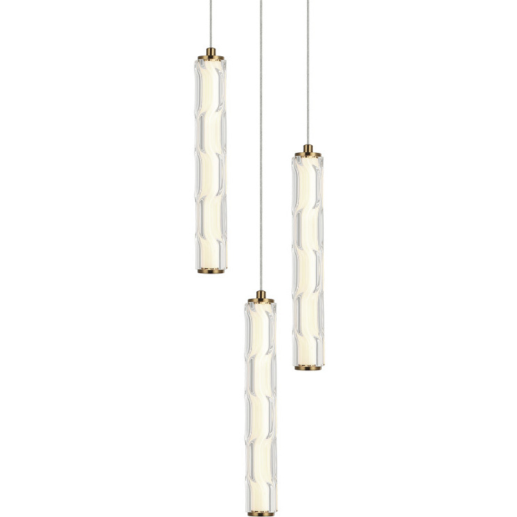 Ripley LED 9.88 inch Aged Gold Brass Pendant Ceiling Light