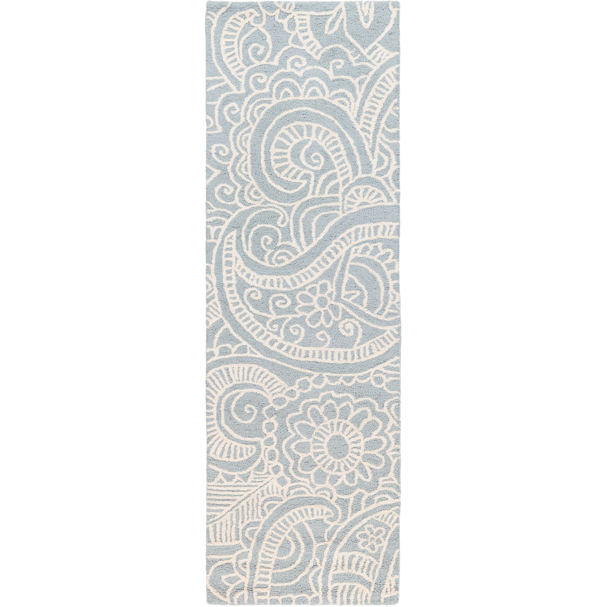 Queensland 96 X 30 inch Medium Gray, Light Gray Rug