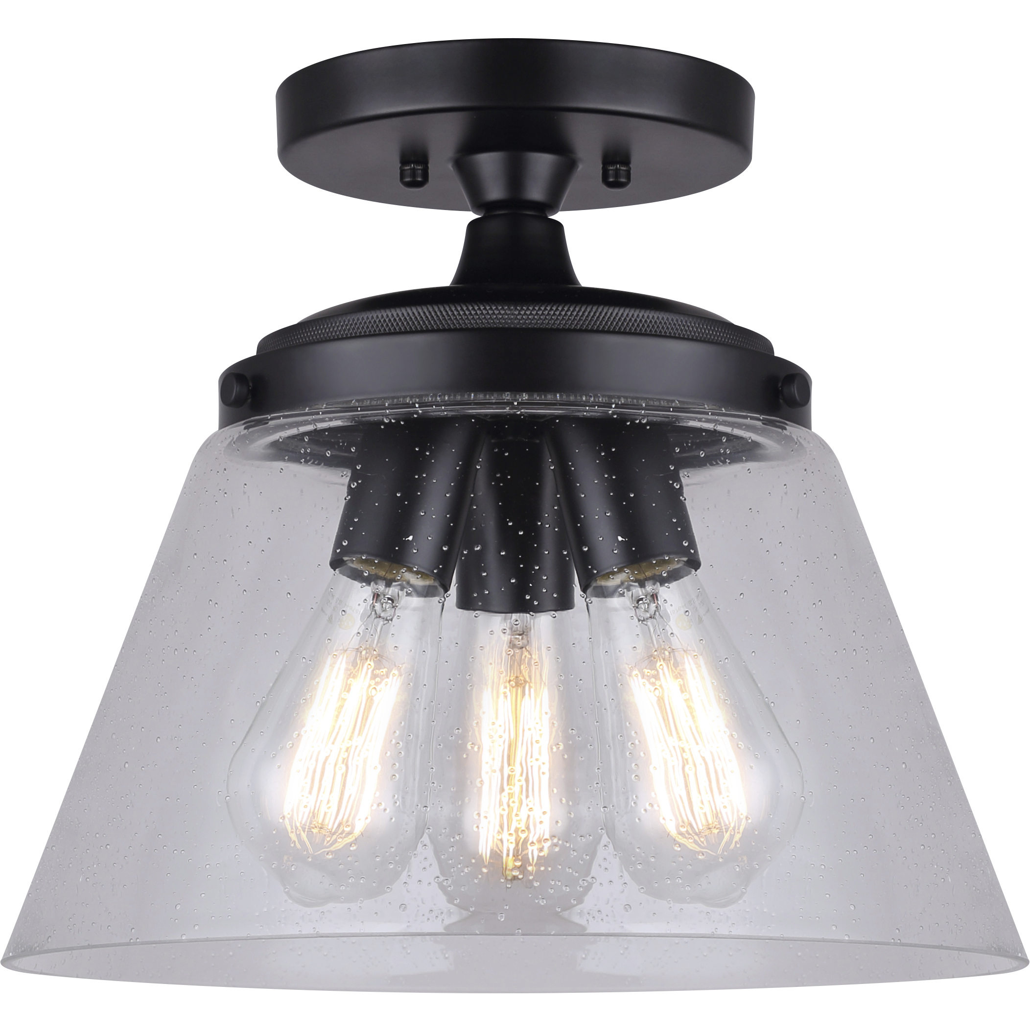 Declan 3 Light 13.25 inch Matte Black Pendant Ceiling Light