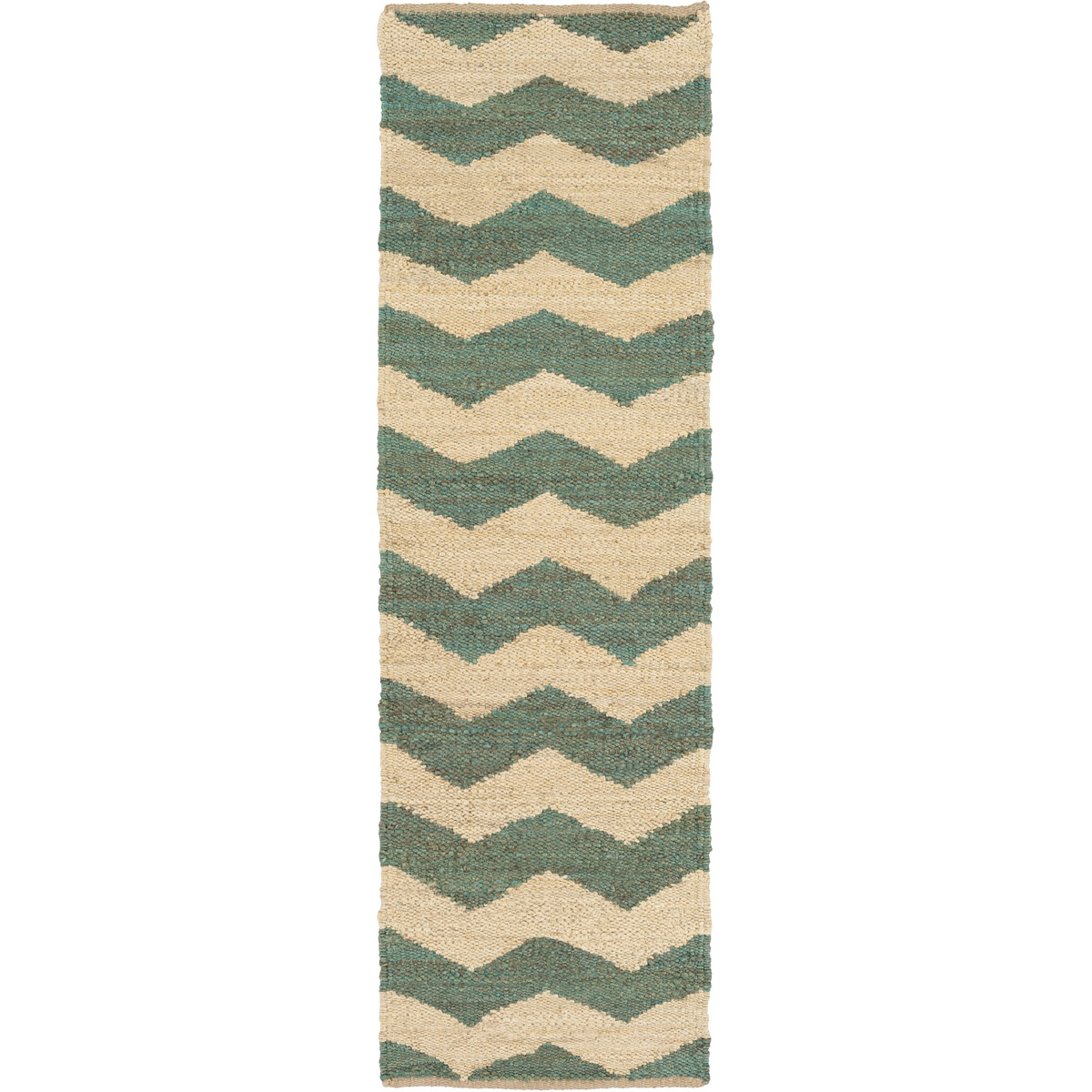 Wade 36 X 24 inch Dark Green, Cream Rug