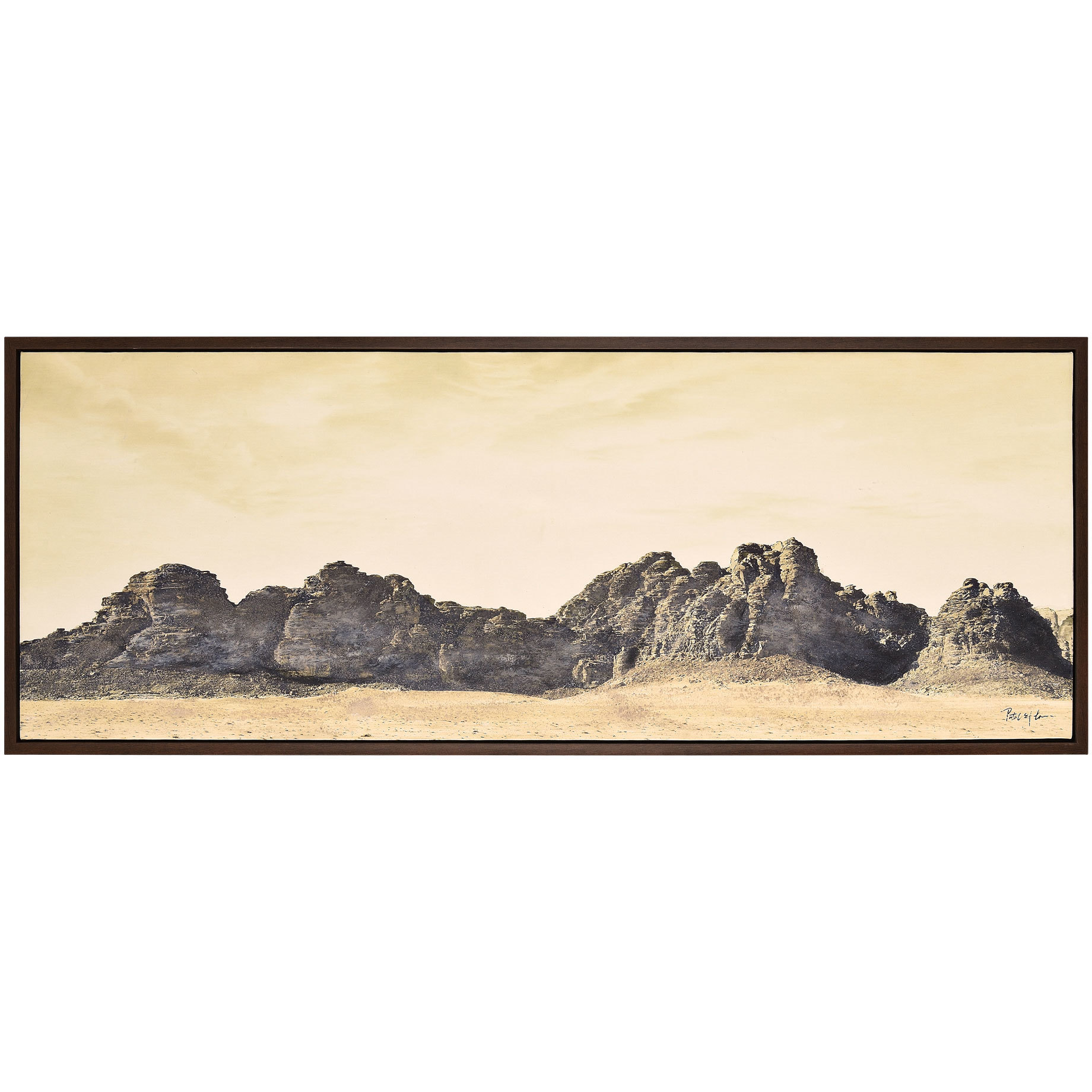 Chason Sand Gel Texture Canvas Art