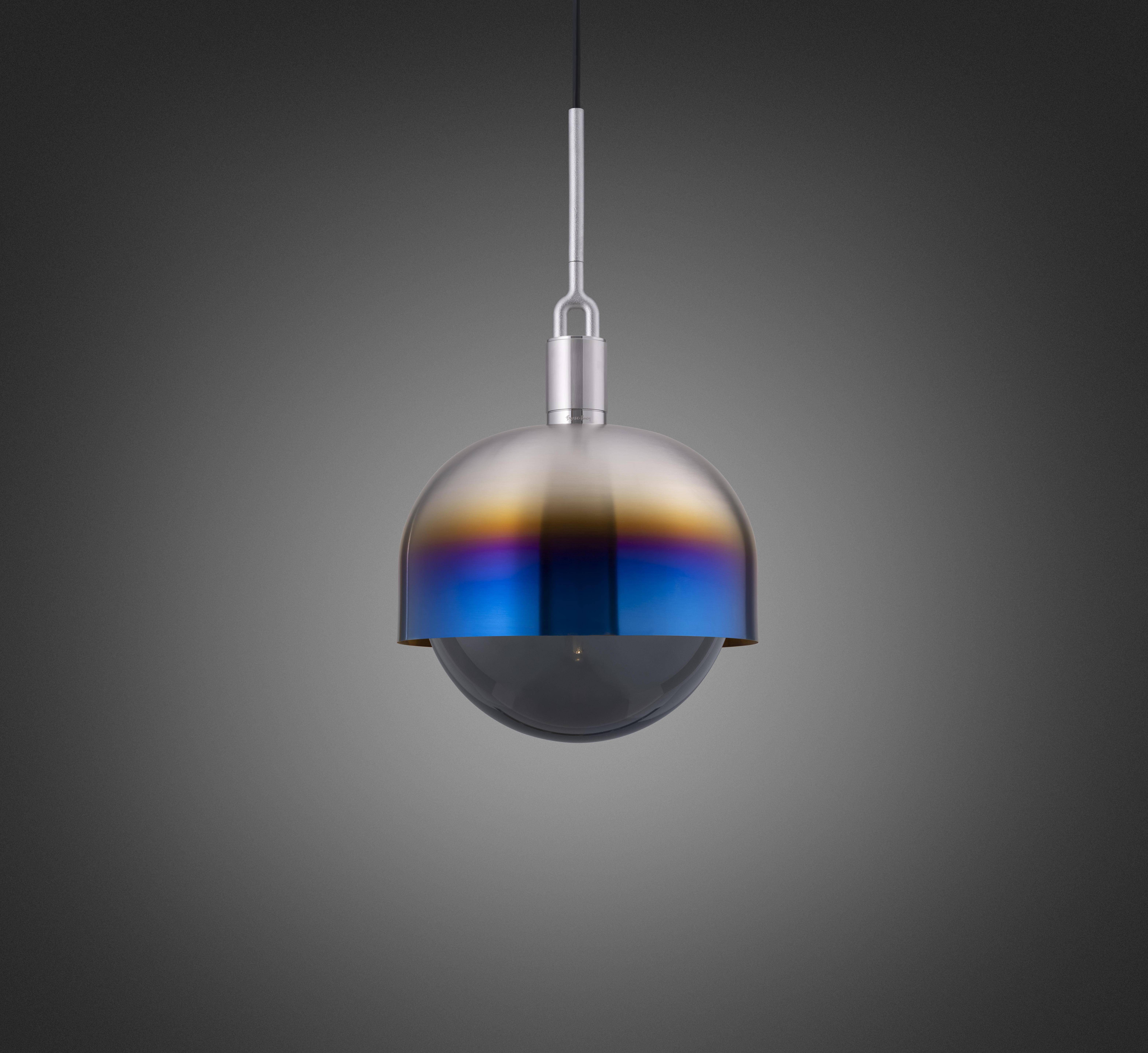 Forked LED 13.39 inch Burnt Steel Pendant Ceiling Light