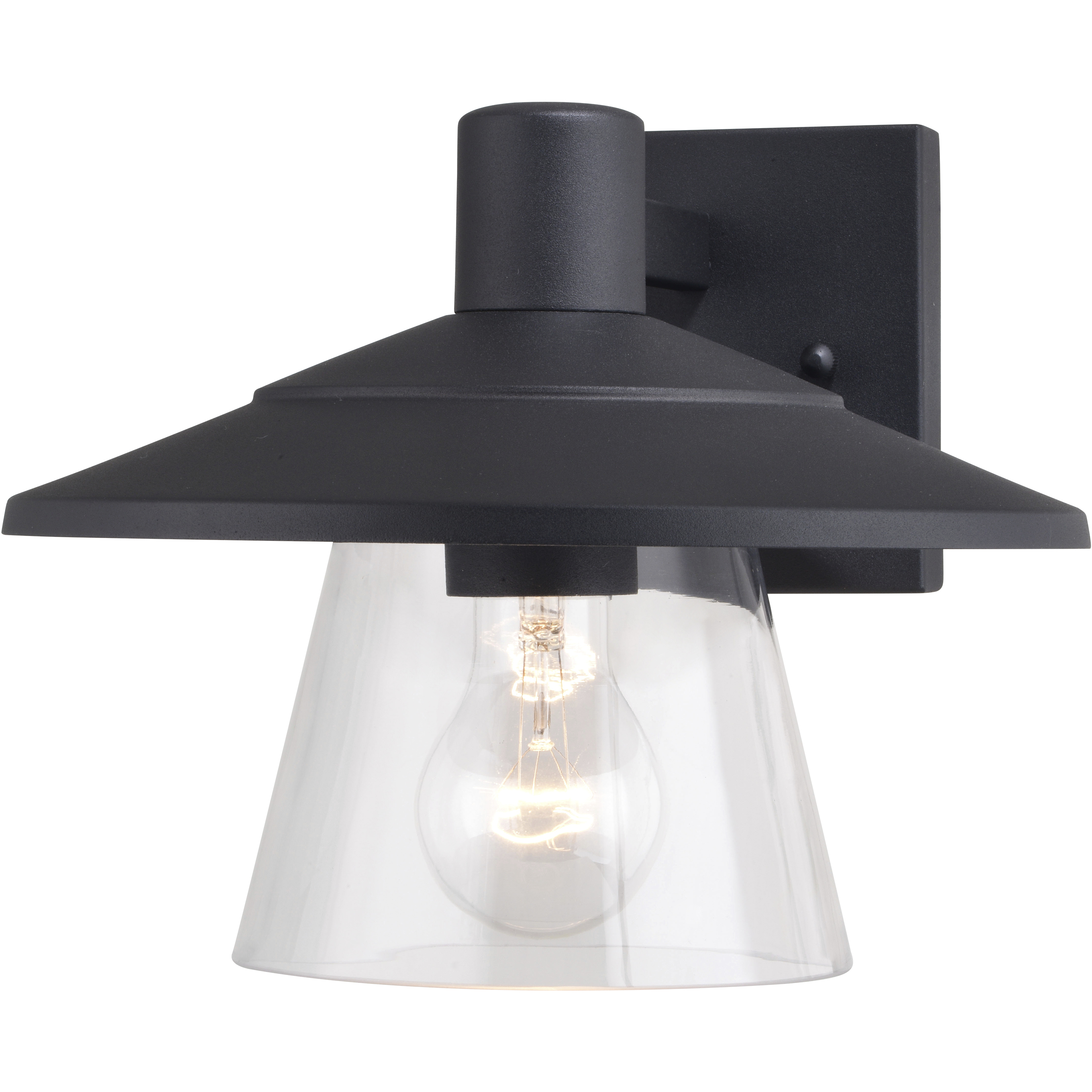 Westport LED 8 inch Textured Black Outdoor Wall