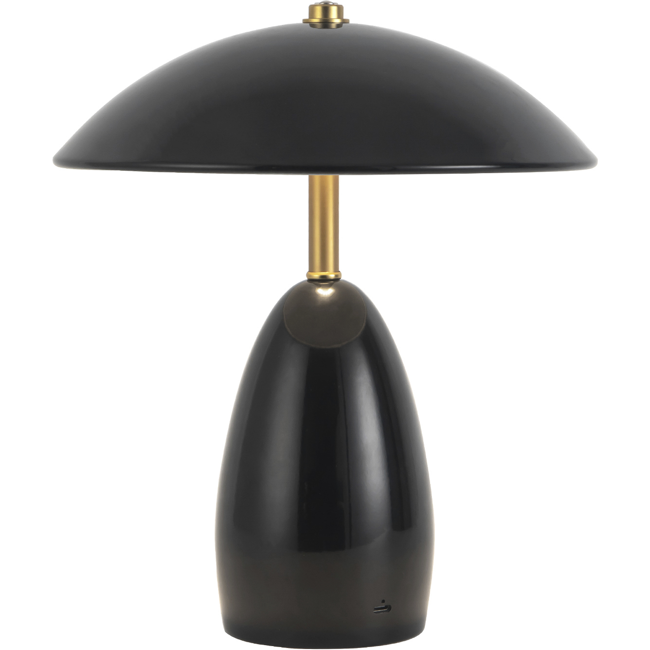 Alora Mood Poppy 10.63 inch 3 watt Glossy Black Table Lamp Portable Light
