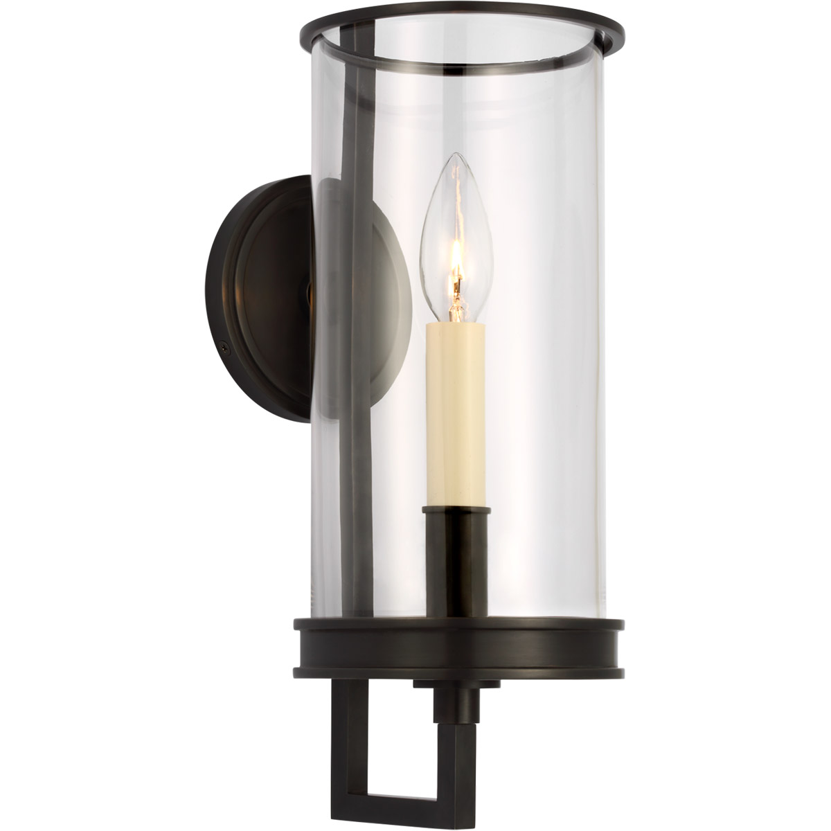 Chapman & Myers Glendon LED 5.75 inch Bronze Hurricane Wall Sconce Wall Light, Small